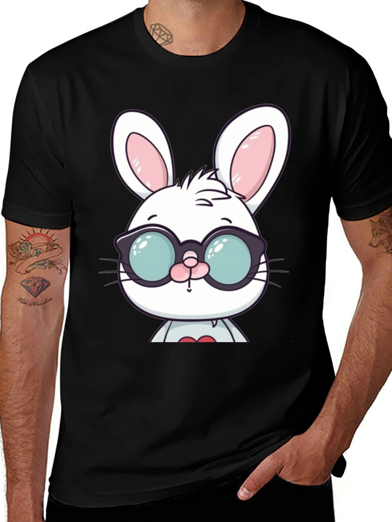 Variant 4 of Cool Bunny Graphic Tee
