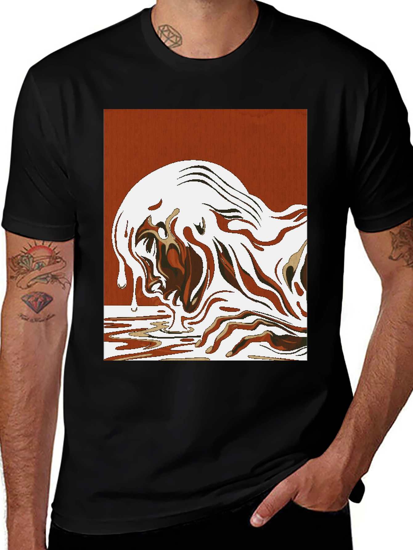 Variant 18 of Abstract Art Graphic Tee - Modern Style Shirt