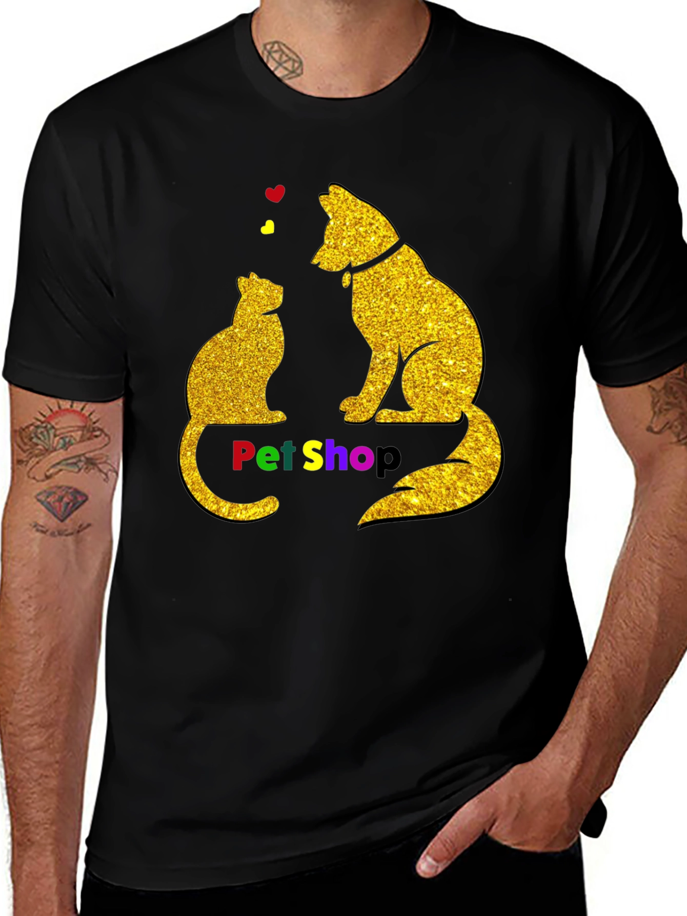 Variant 3 of Pet Shop Cat & Dog Graphic T-Shirt