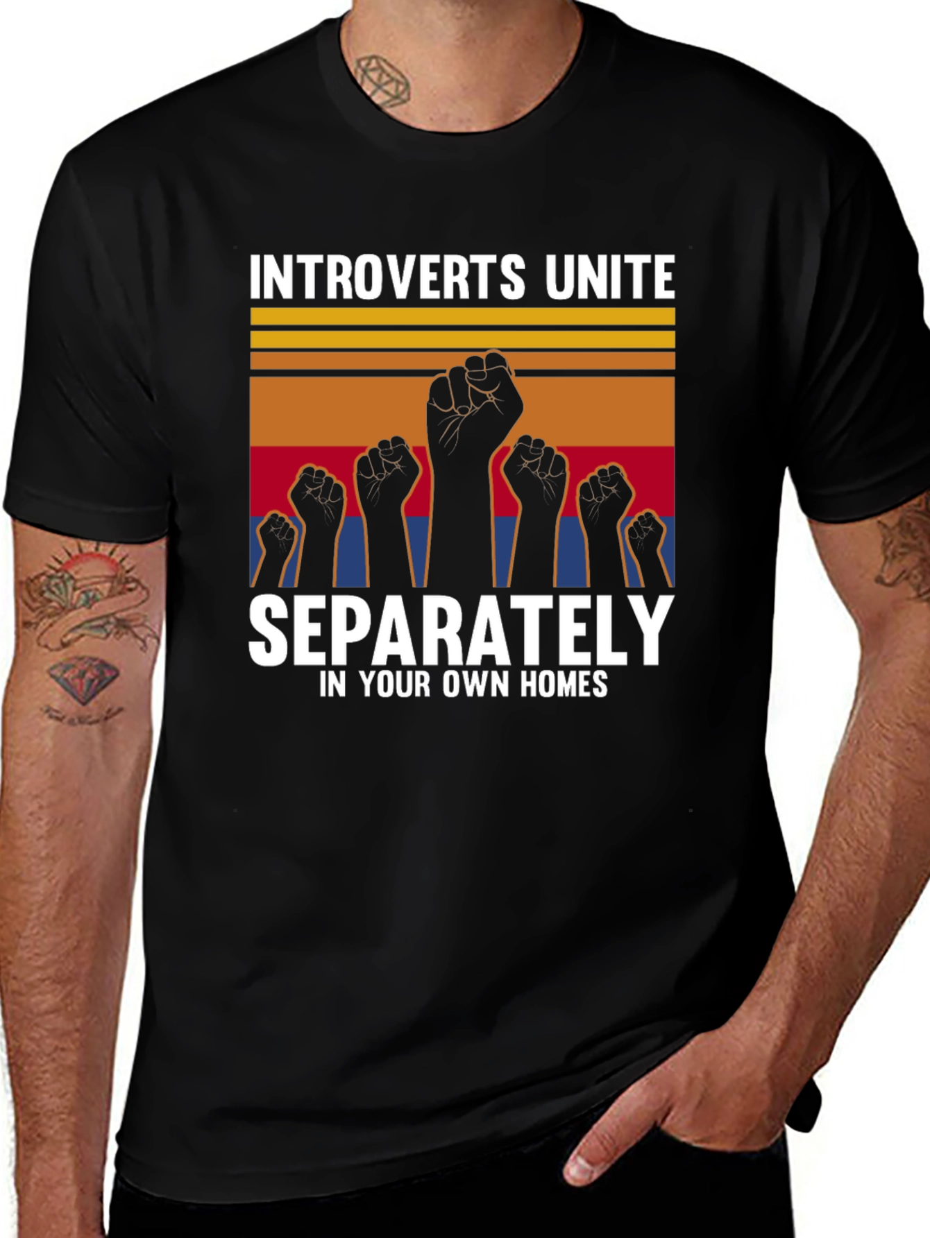 Variant 13 of Introverts Unite Graphic T-Shirt