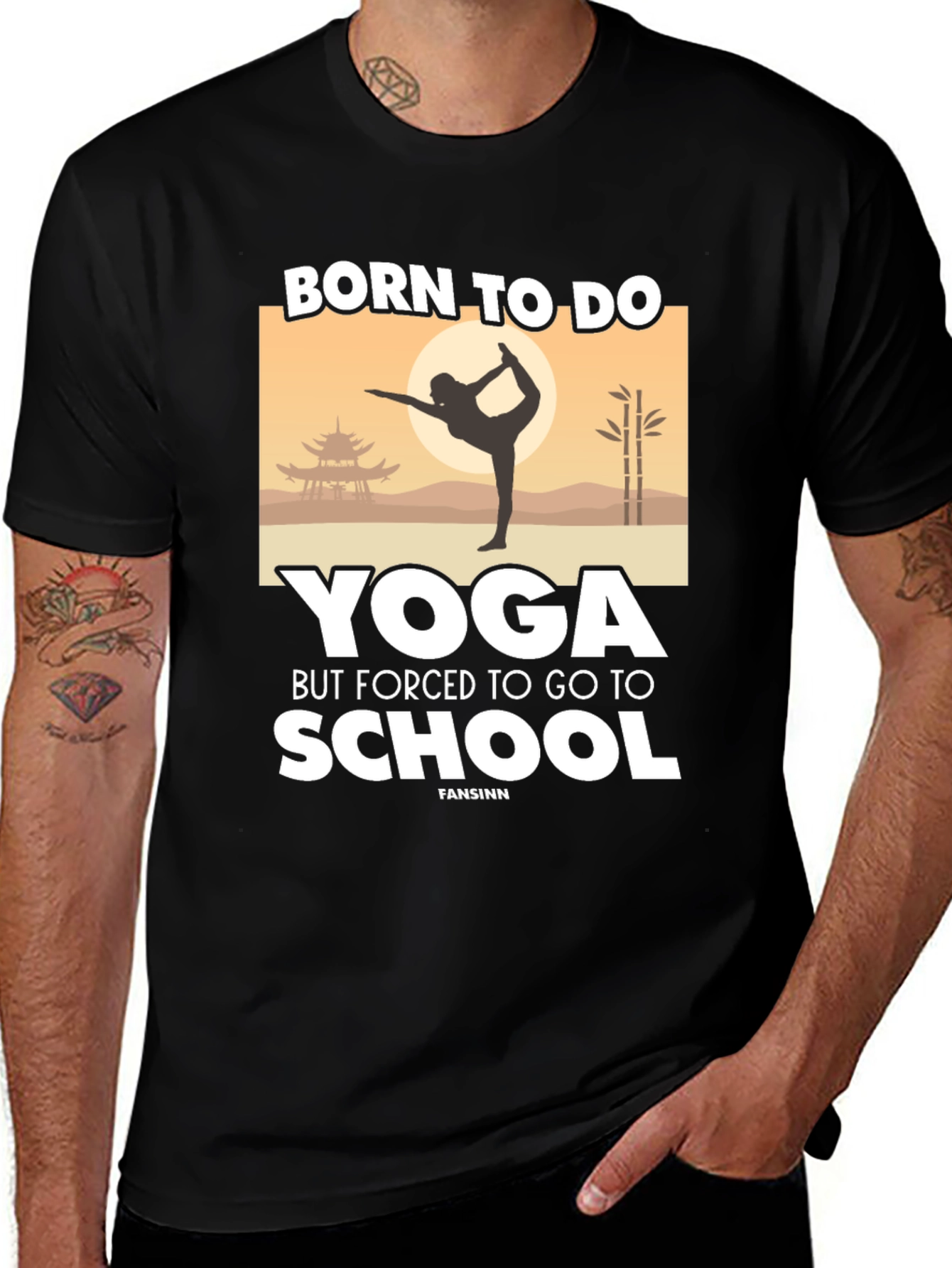 Born to do Yoga T-Shirt - Forced to go to School