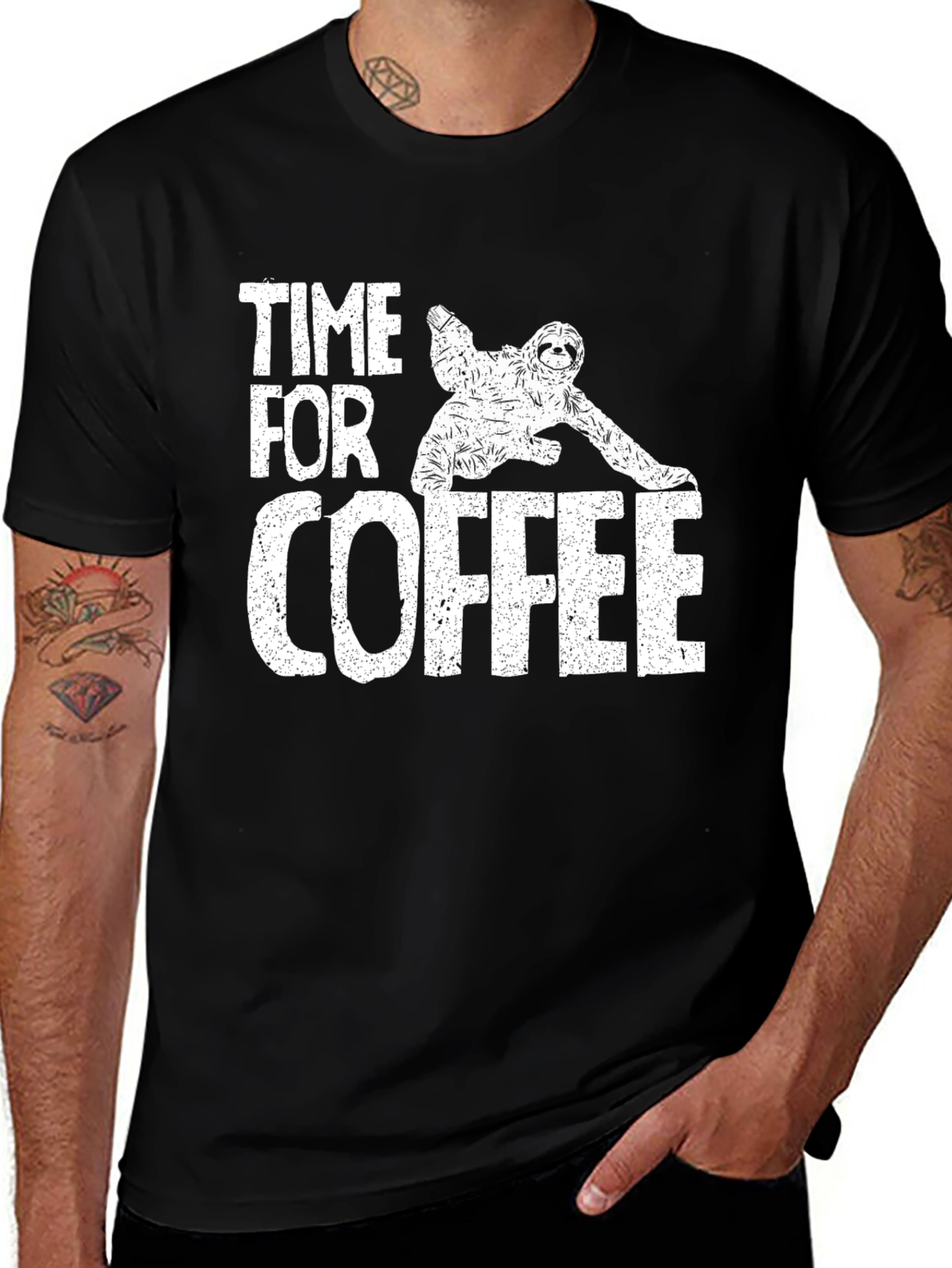 Variant 20 of Time for Coffee Sloth Graphic T-Shirt