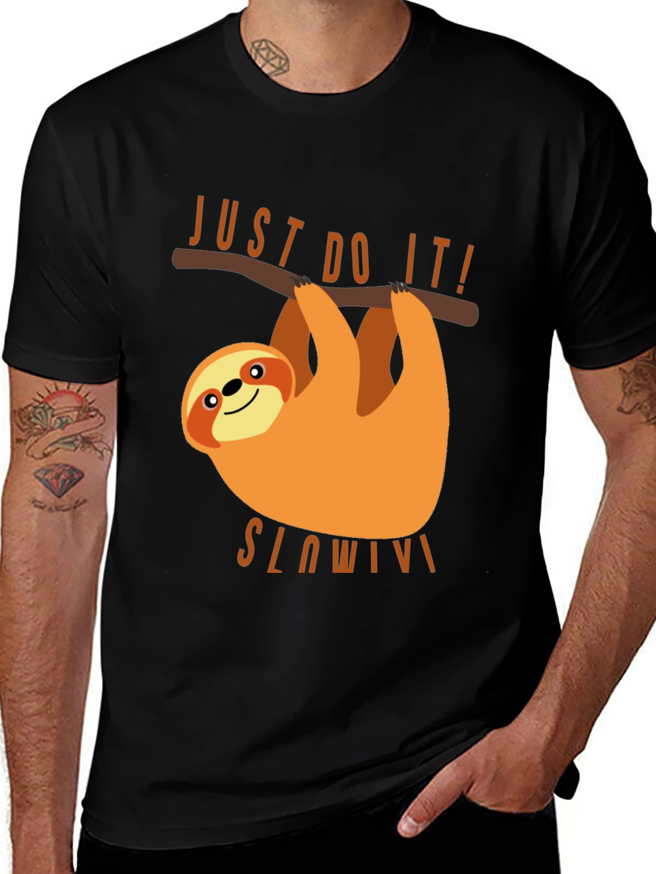 Variant 25 of Just Do It Slowly Sloth T-Shirt