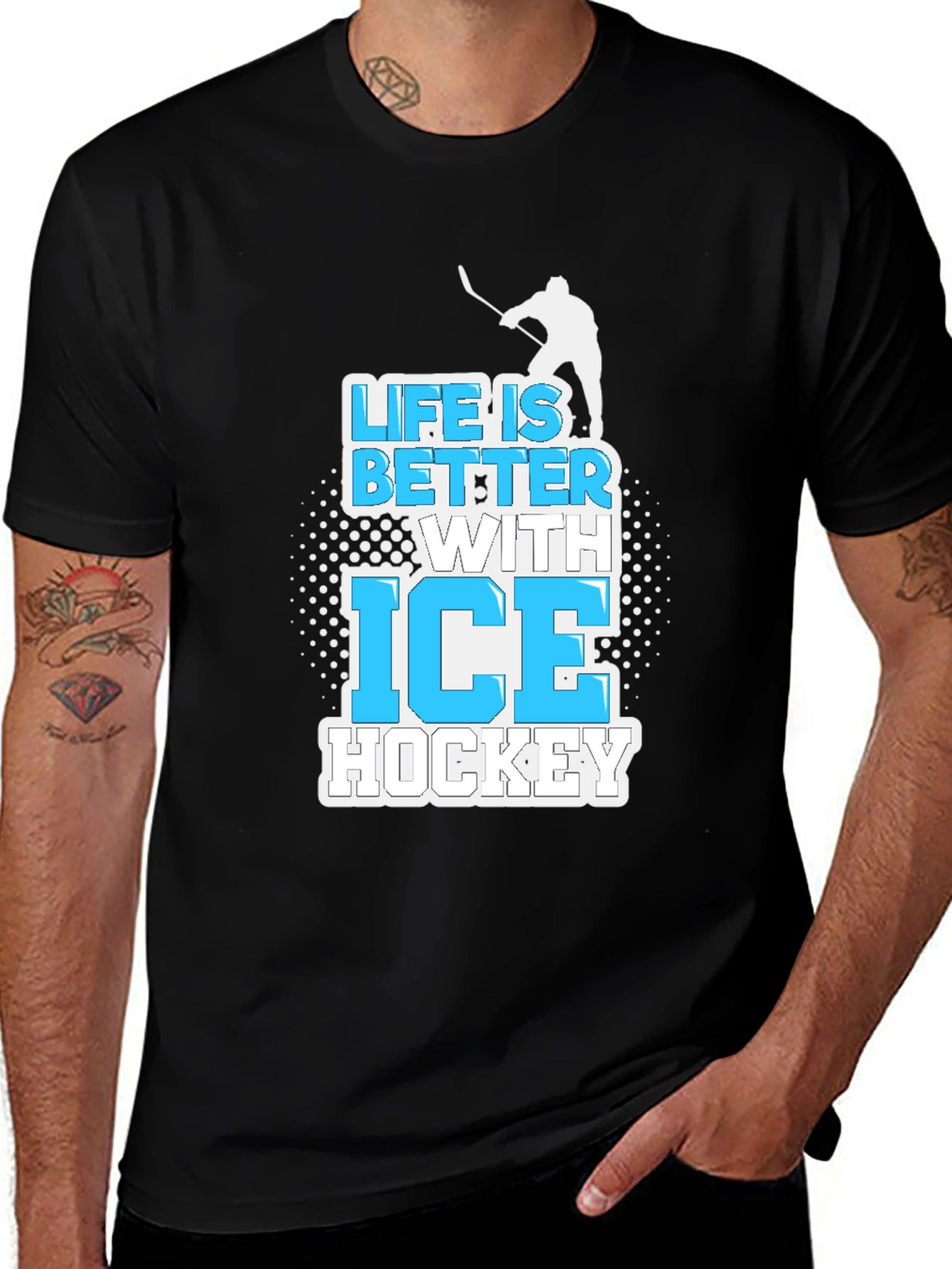 Variant 26 of Life is Better With Ice Hockey T-Shirt