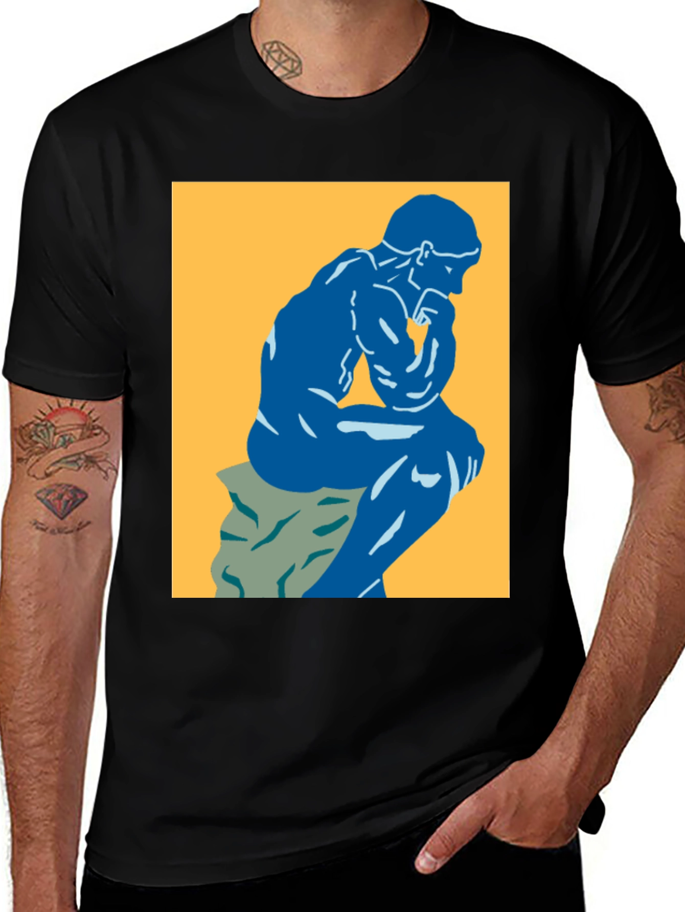 Variant 27 of The Thinker T-Shirt - Philosophy Inspired Graphic Tee