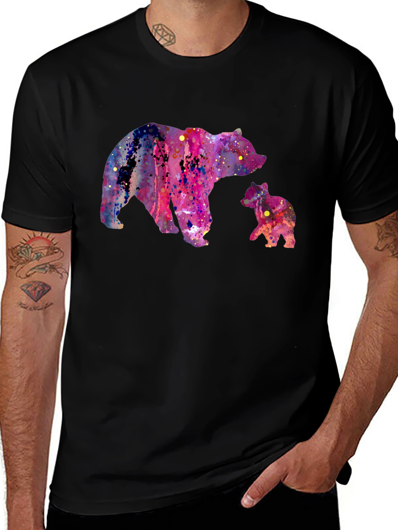 Variant 5 of Bear Family Graphic Tee
