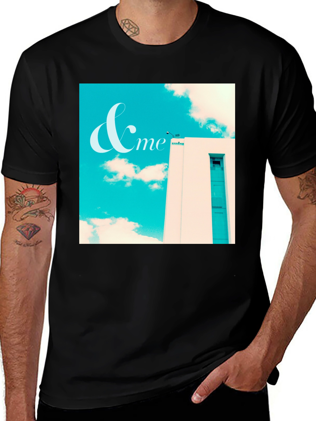 Variant 14 of &me Graphic T-Shirt - Sky Building Design