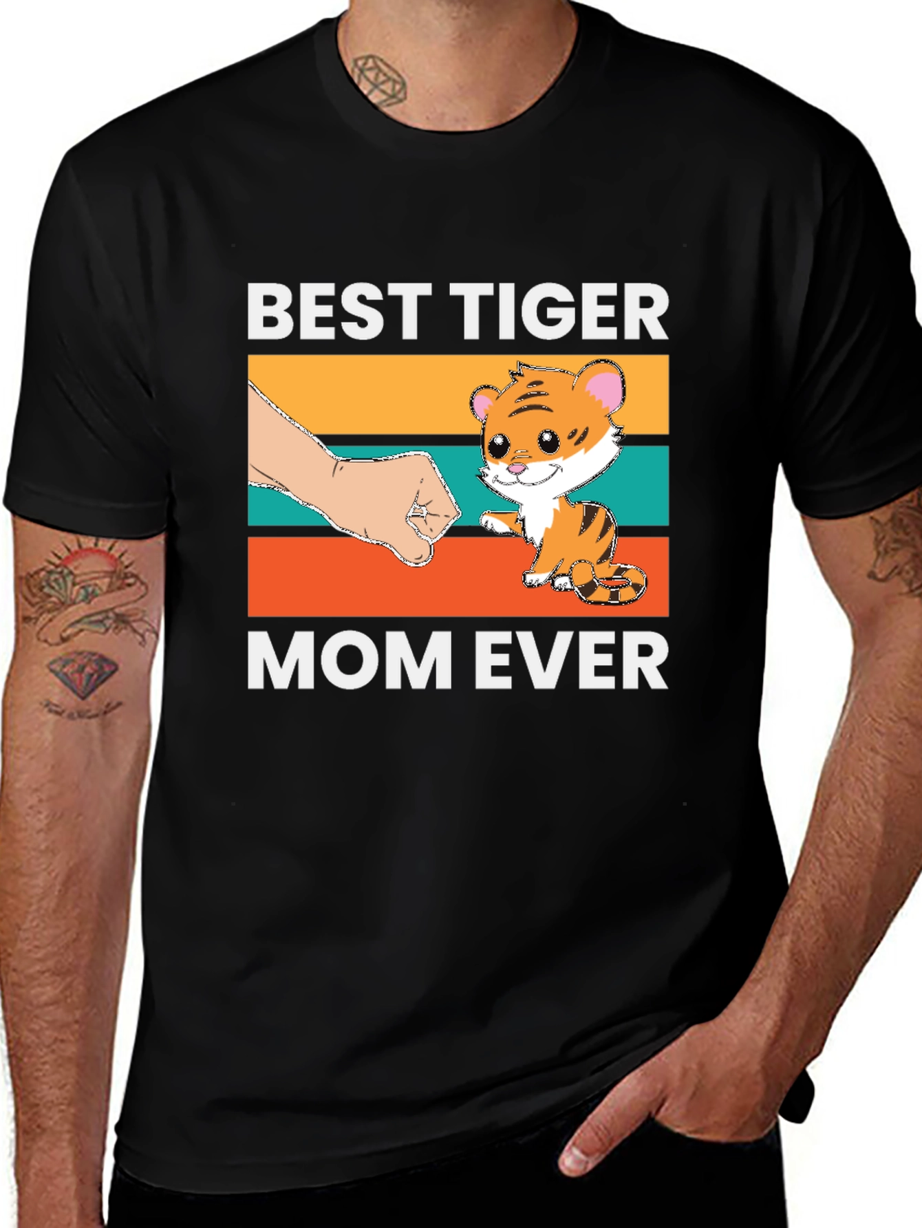 Variant 17 of Best Tiger Mom Ever Graphic T-Shirt