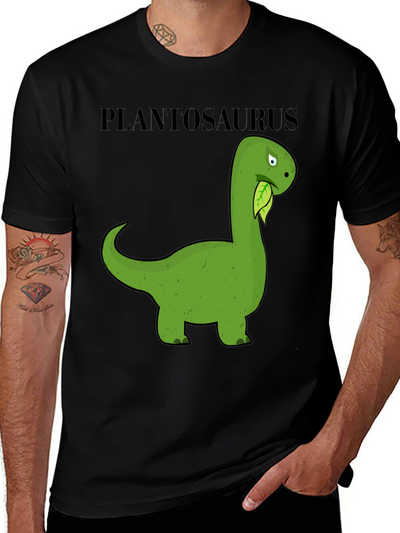 Variant 11 of Plantosaurus T-Shirt - Funny Herbivore Dinosaur Tee