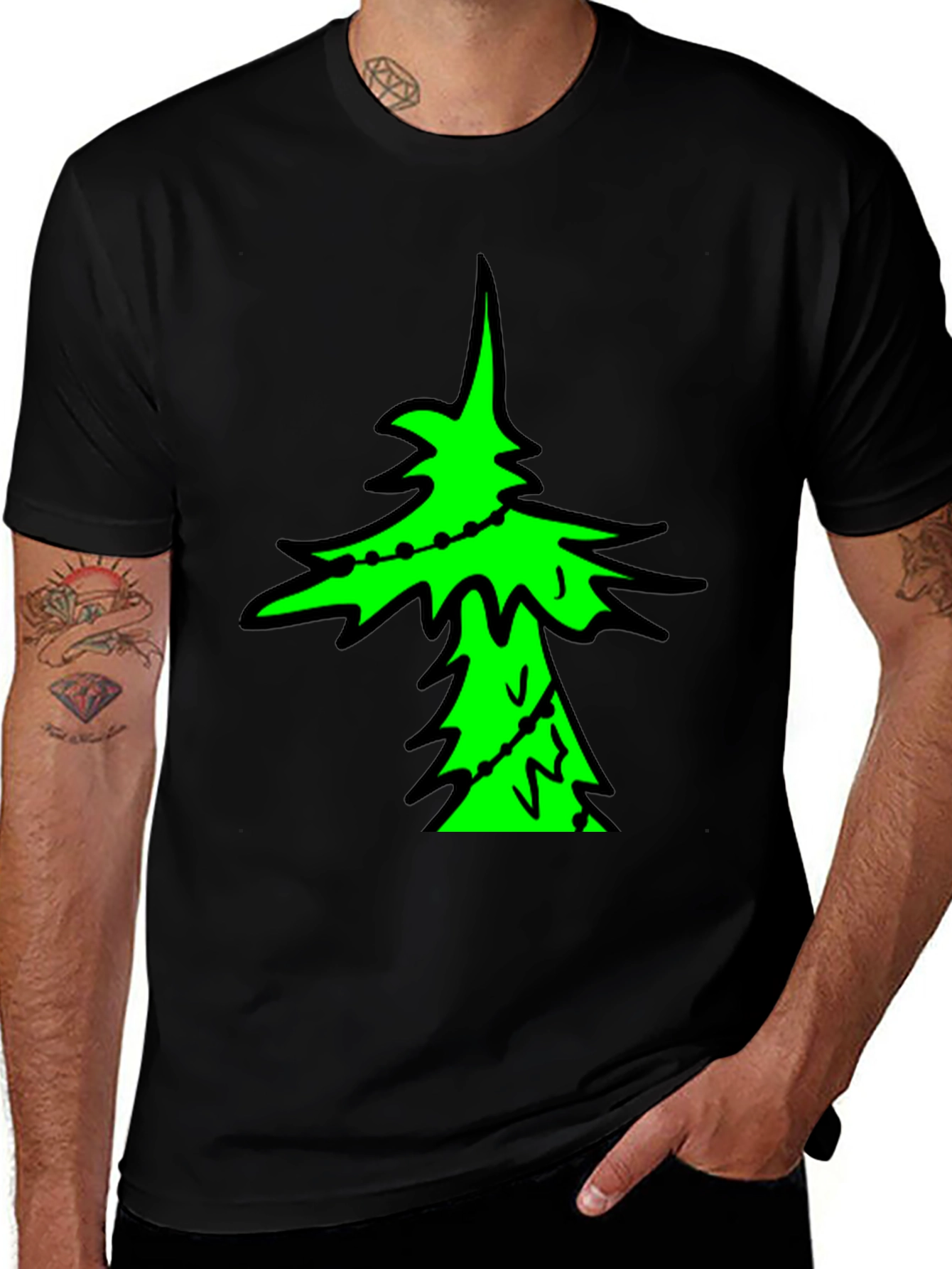 Variant 18 of Festive Christmas Tree Graphic Tee - Holiday Style