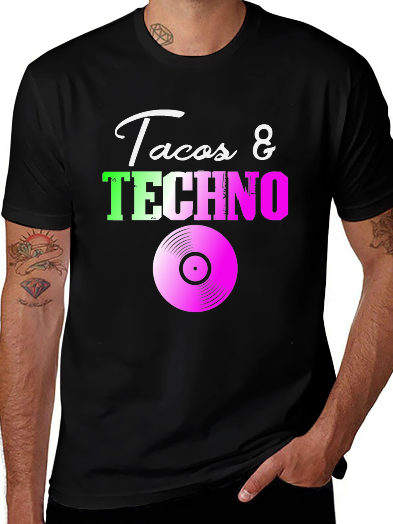 Tacos & Techno Graphic Tee - Party Ready!