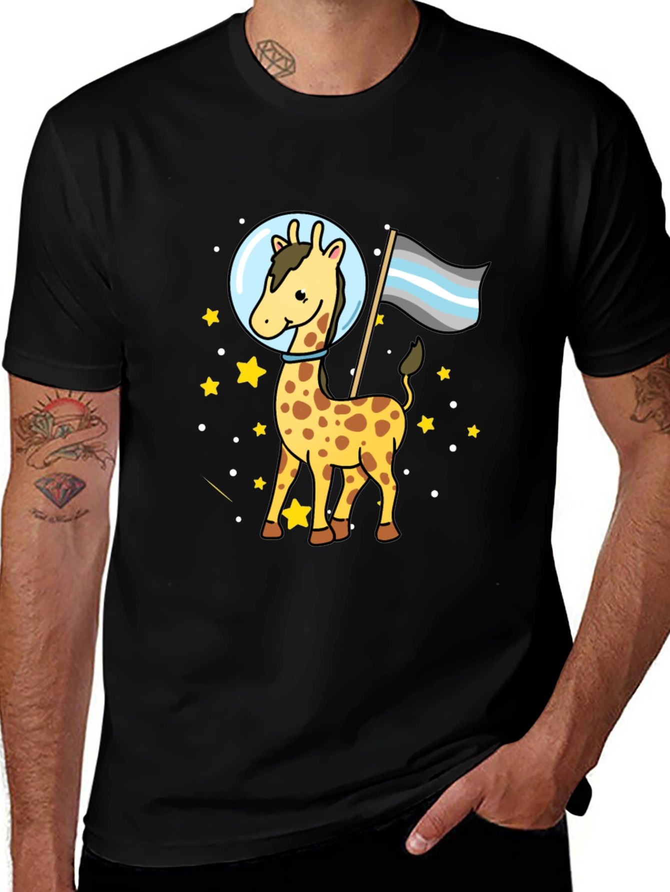 Variant 30 of Space Giraffe Graphic Tee