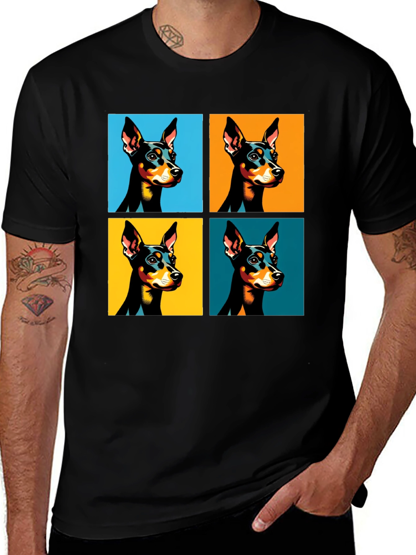 Variant 16 of Pop Art Dog T-Shirt - Stylish Graphic Tee