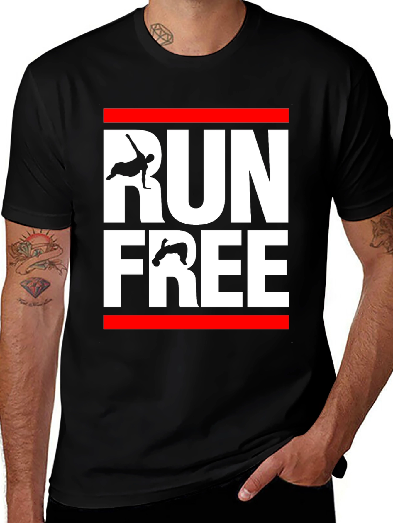 Variant 30 of Run Free T-Shirt - Graphic Tee - Unisex