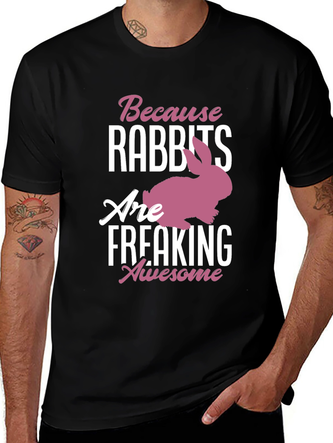 Variant 18 of Rabbits Are Awesome Graphic Tee