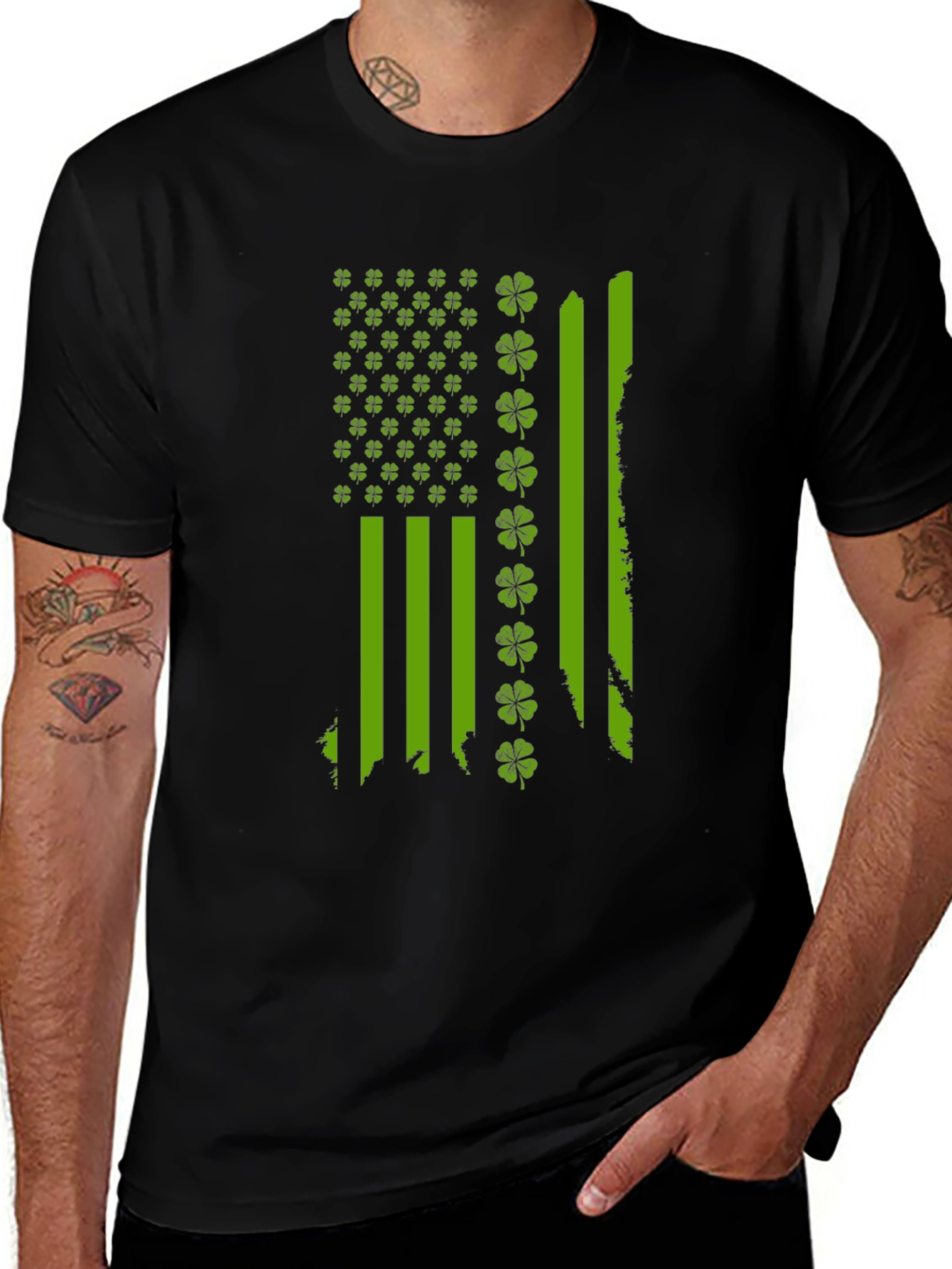 Variant 12 of St. Patrick's Day Flag Shamrock T-Shirt