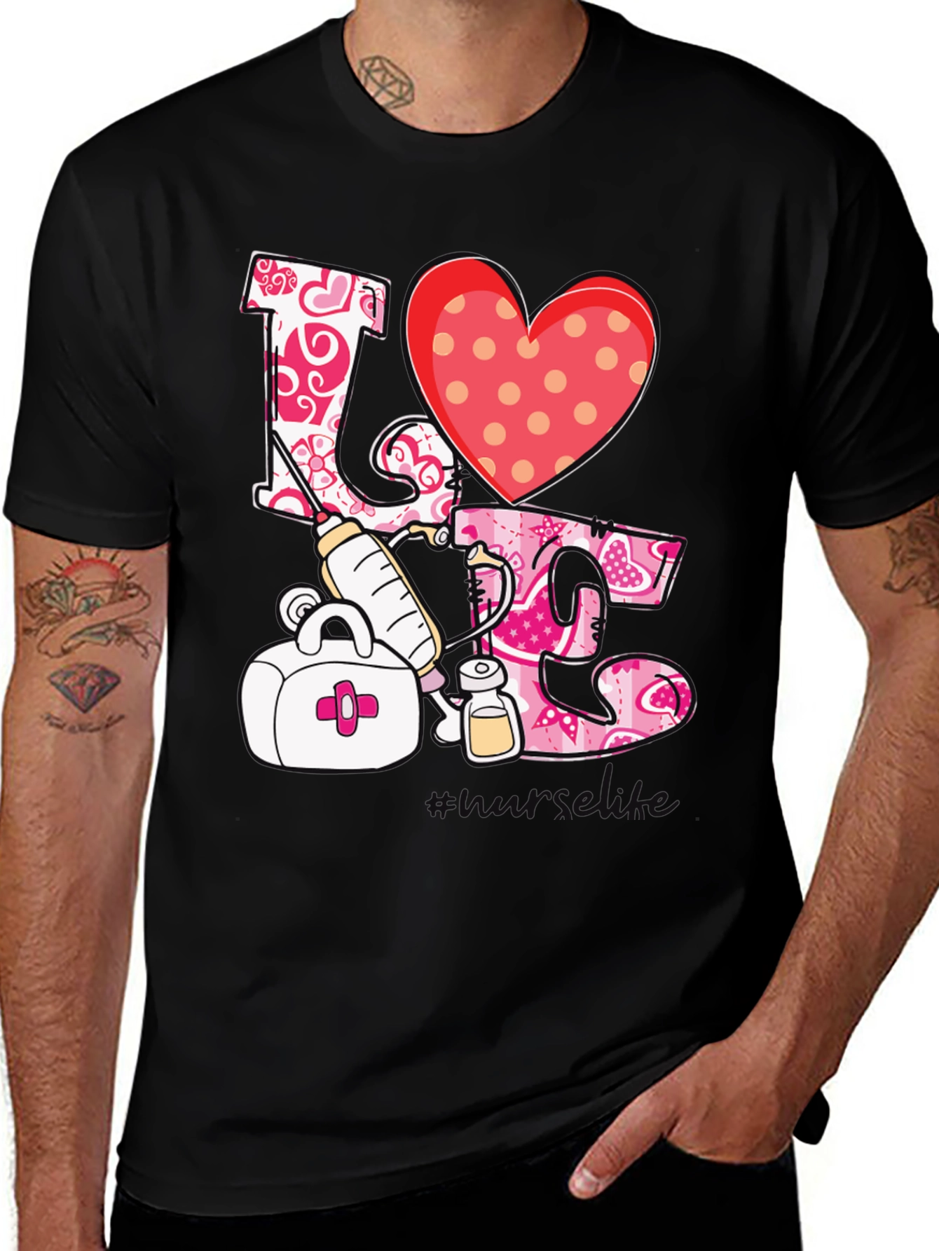 Variant 28 of I Love Nurses T-Shirt