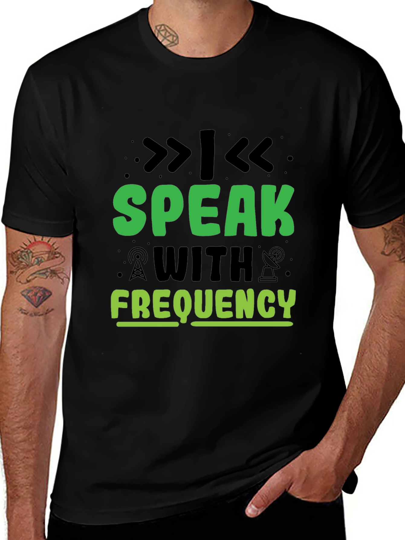 Variant 9 of Speak With Frequency Graphic Tee