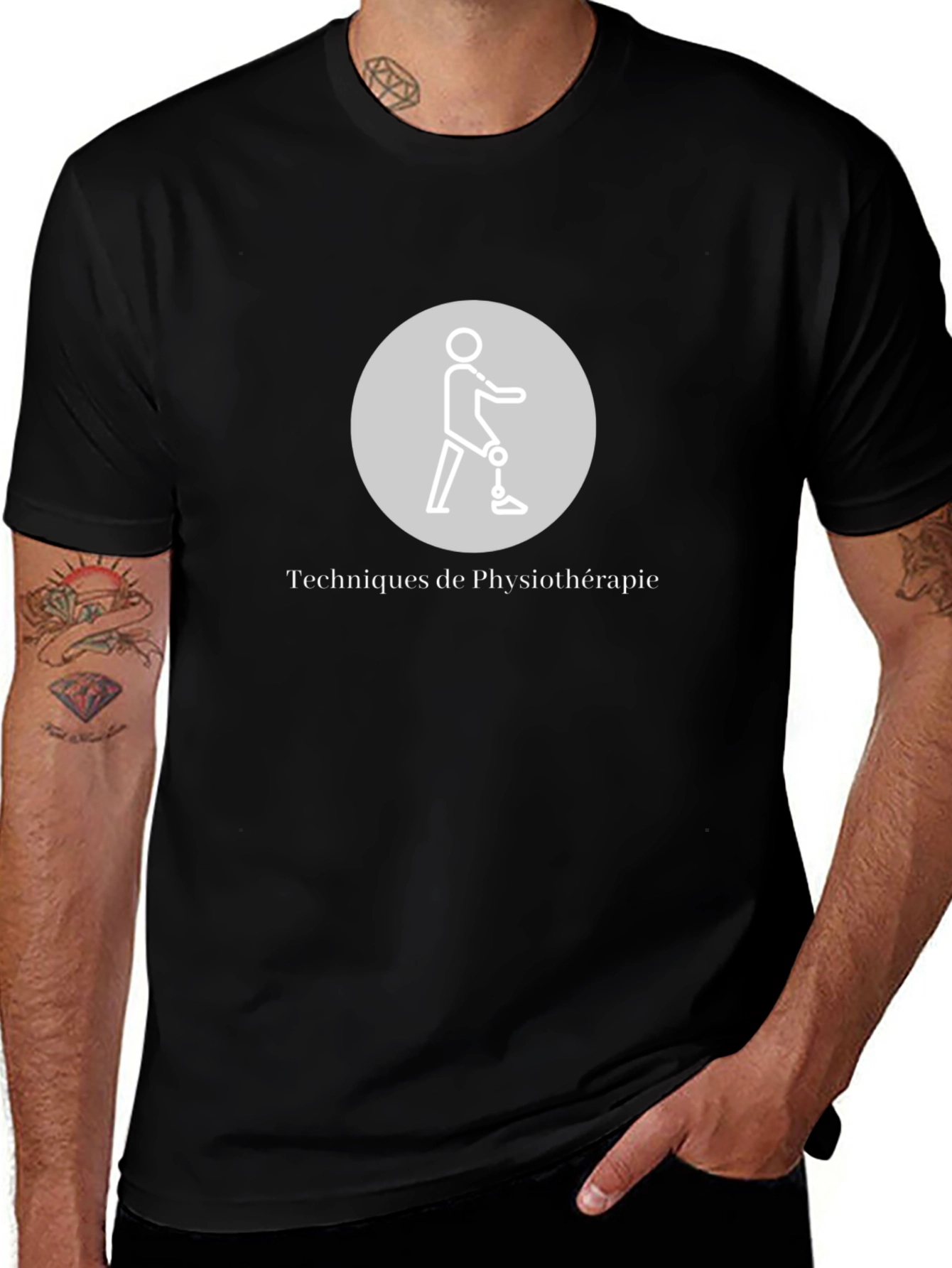 Variant 6 of Physiotherapy Techniques Black T-Shirt