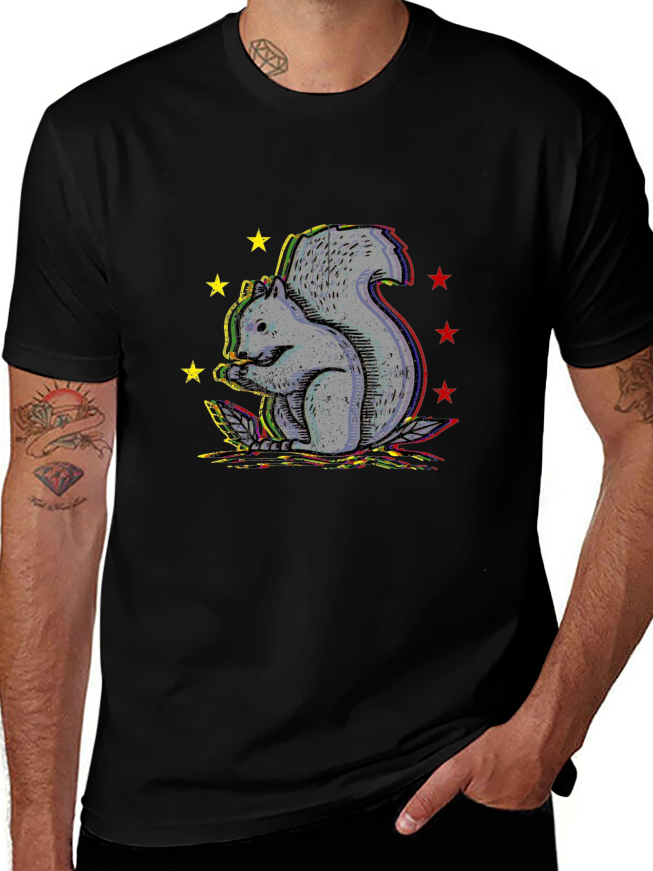 Variant 10 of Squirrel Starburst Graphic Tee