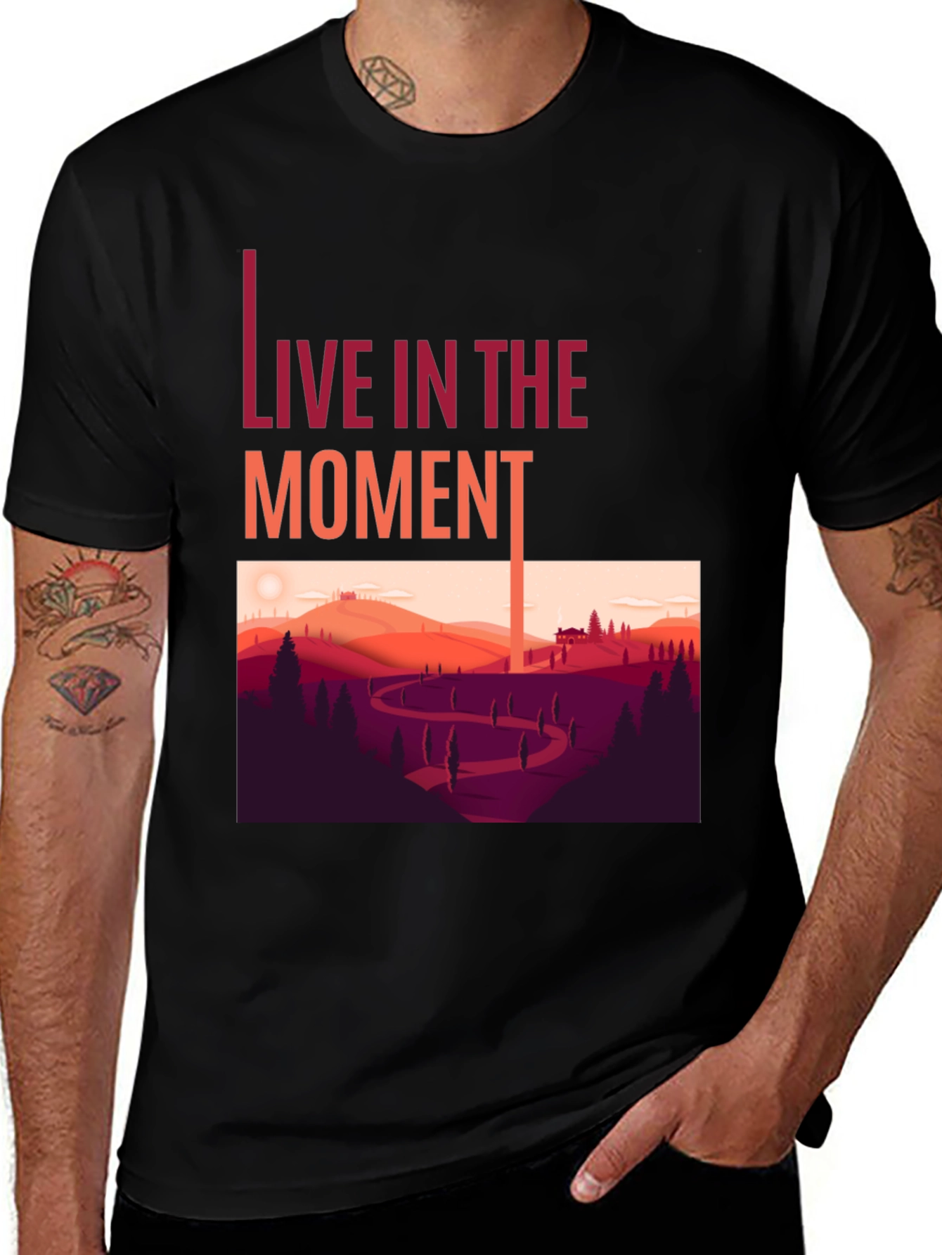 Variant 6 of Live in the Moment Graphic Tee
