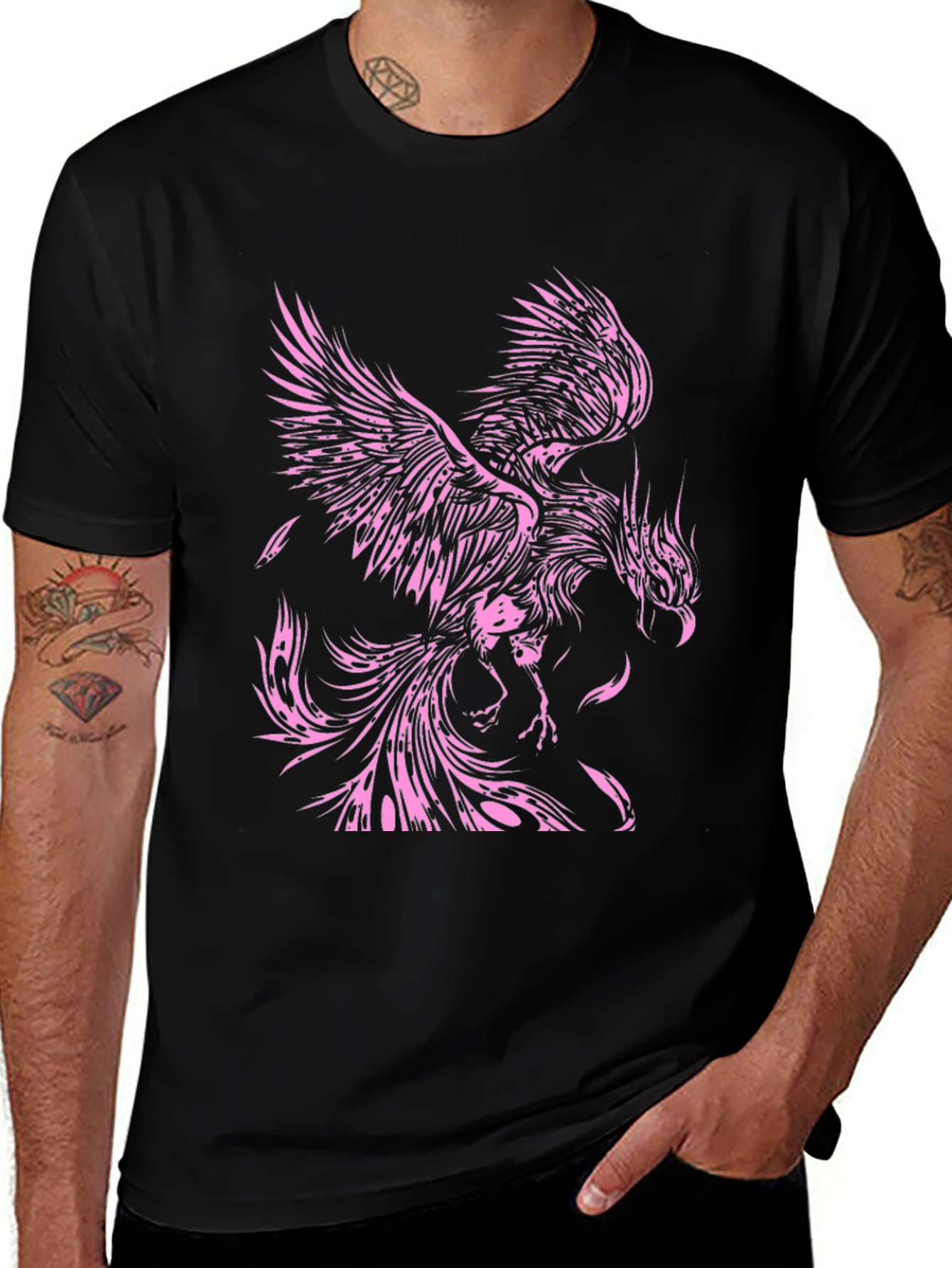 Variant 9 of Black Phoenix Graphic Tee - Stylish Casual Wear