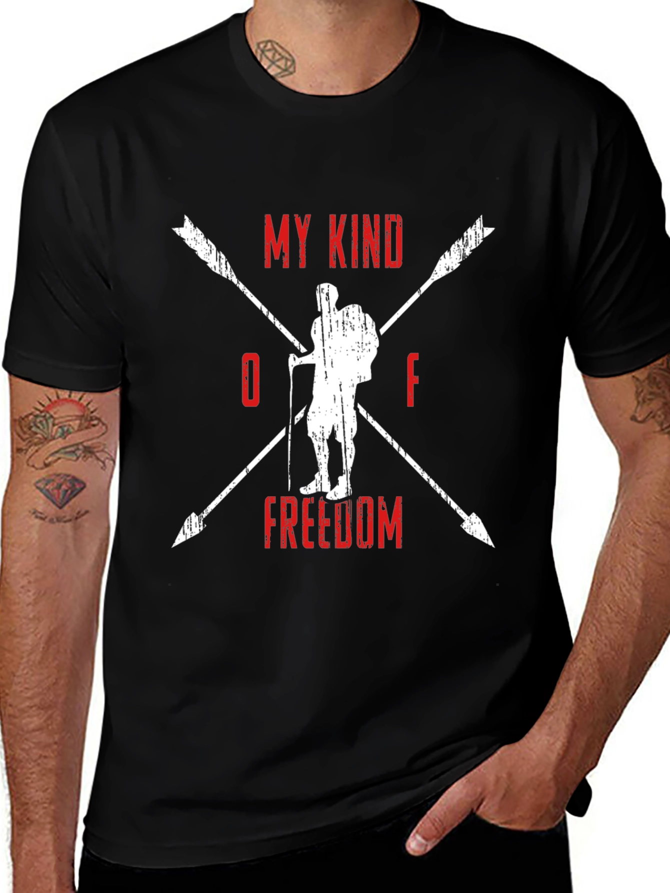 Variant 28 of My Kind of Freedom Hiking T-Shirt - Adventurer Tee