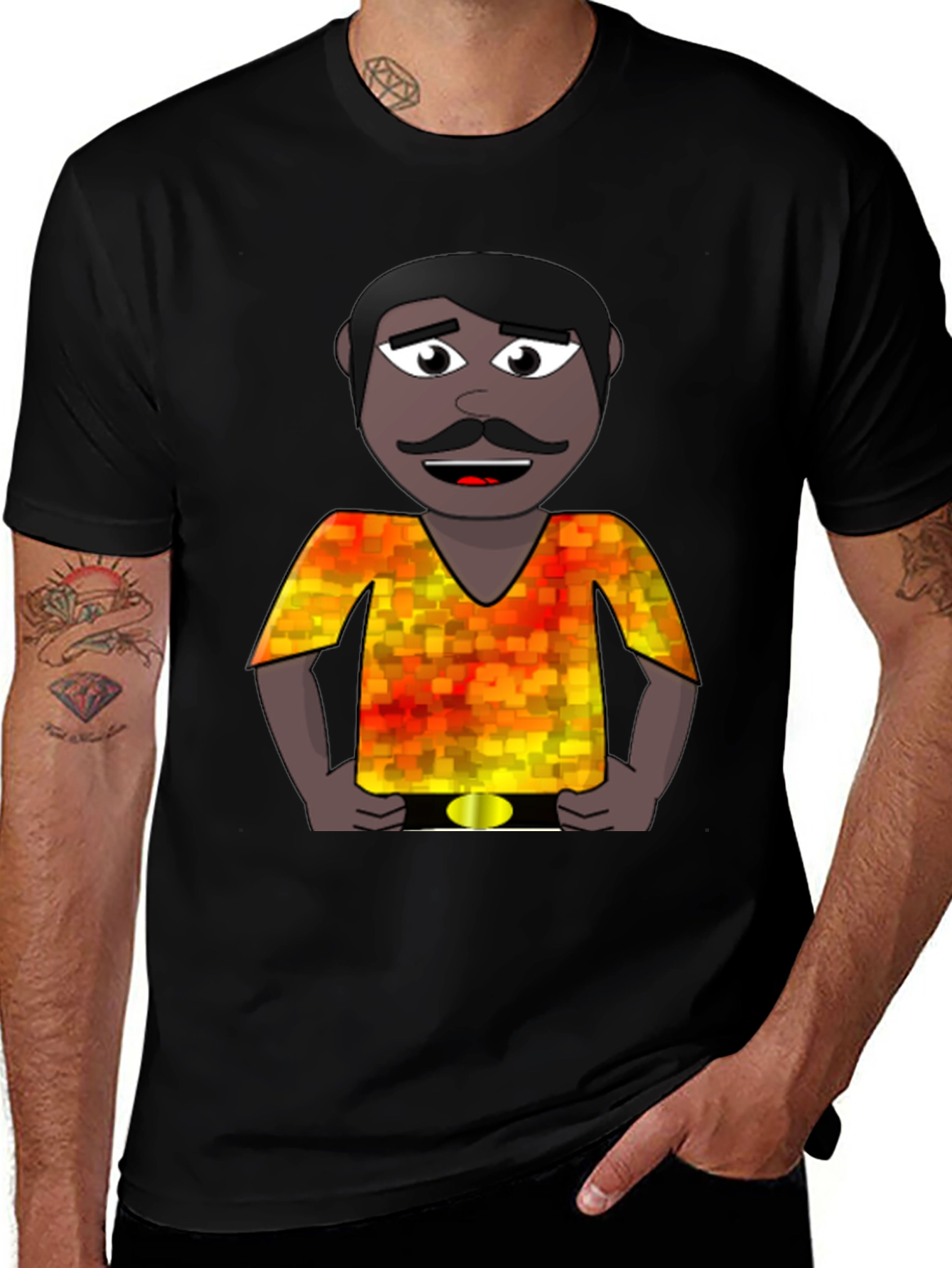 Variant 9 of Cartoon Man Graphic Print T-Shirt