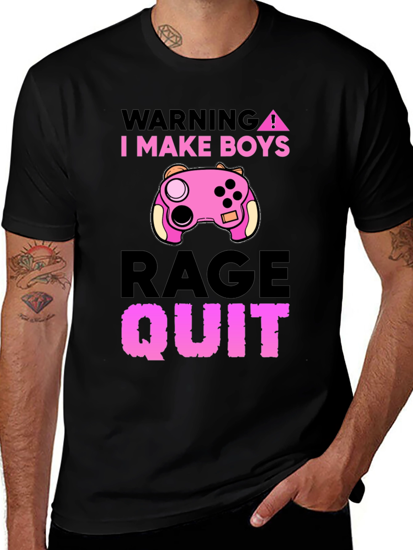 Variant 15 of Warning I Make Boys Rage Quit Gaming T-Shirt