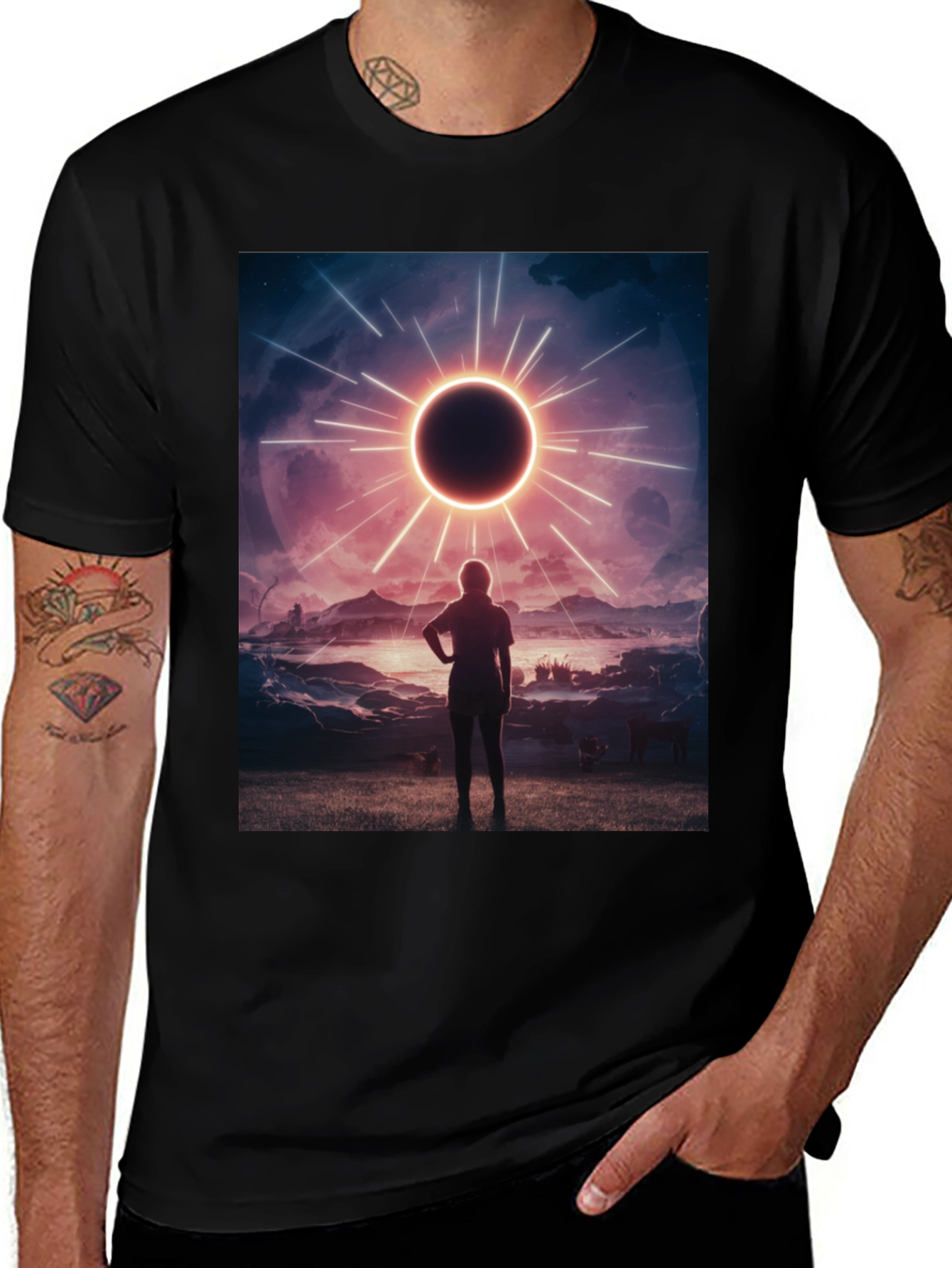 Variant 13 of Eclipse Graphic Tee - Witness the Cosmic Wonder