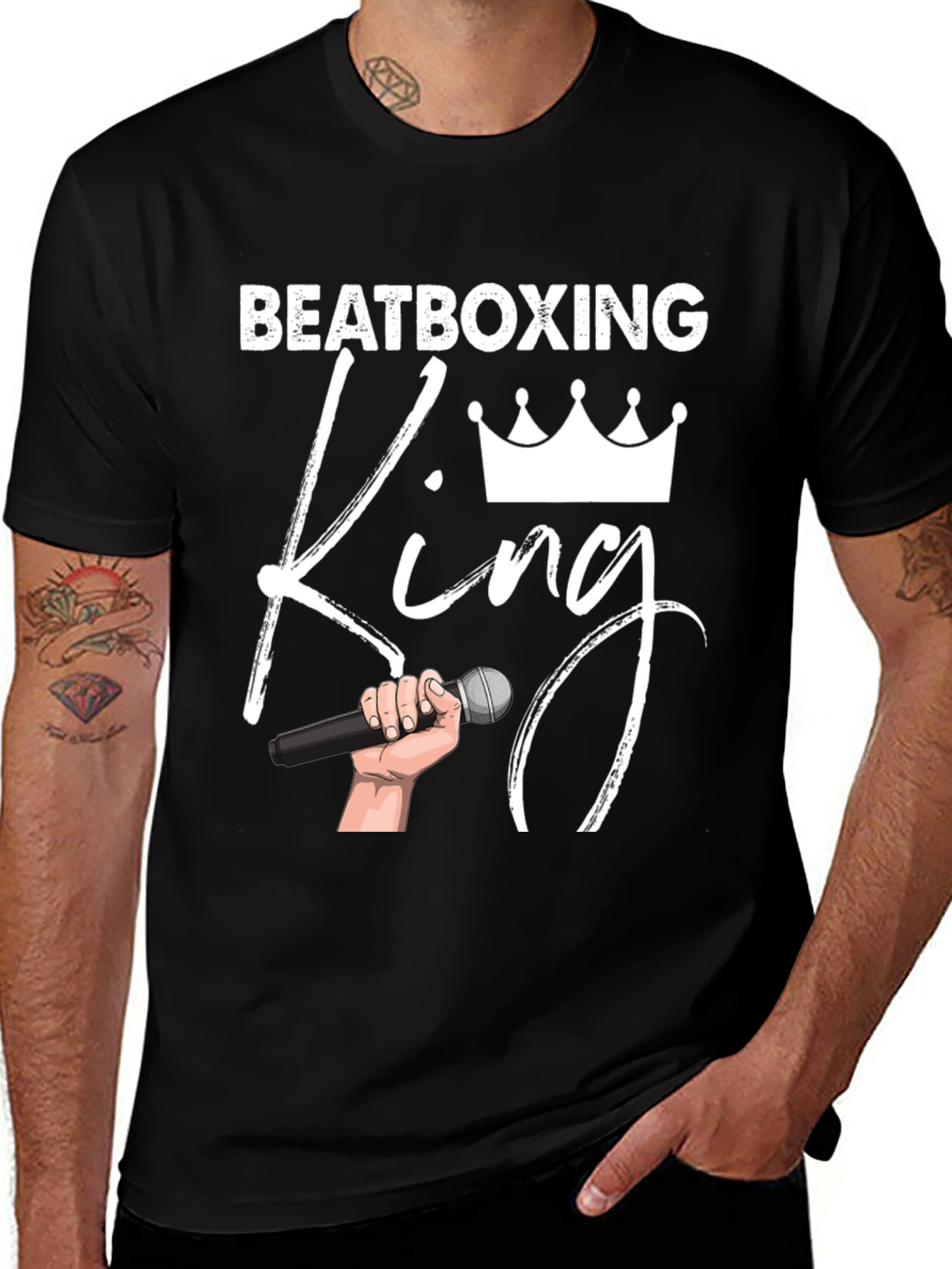 Variant 11 of Beatboxing King Graphic T-Shirt