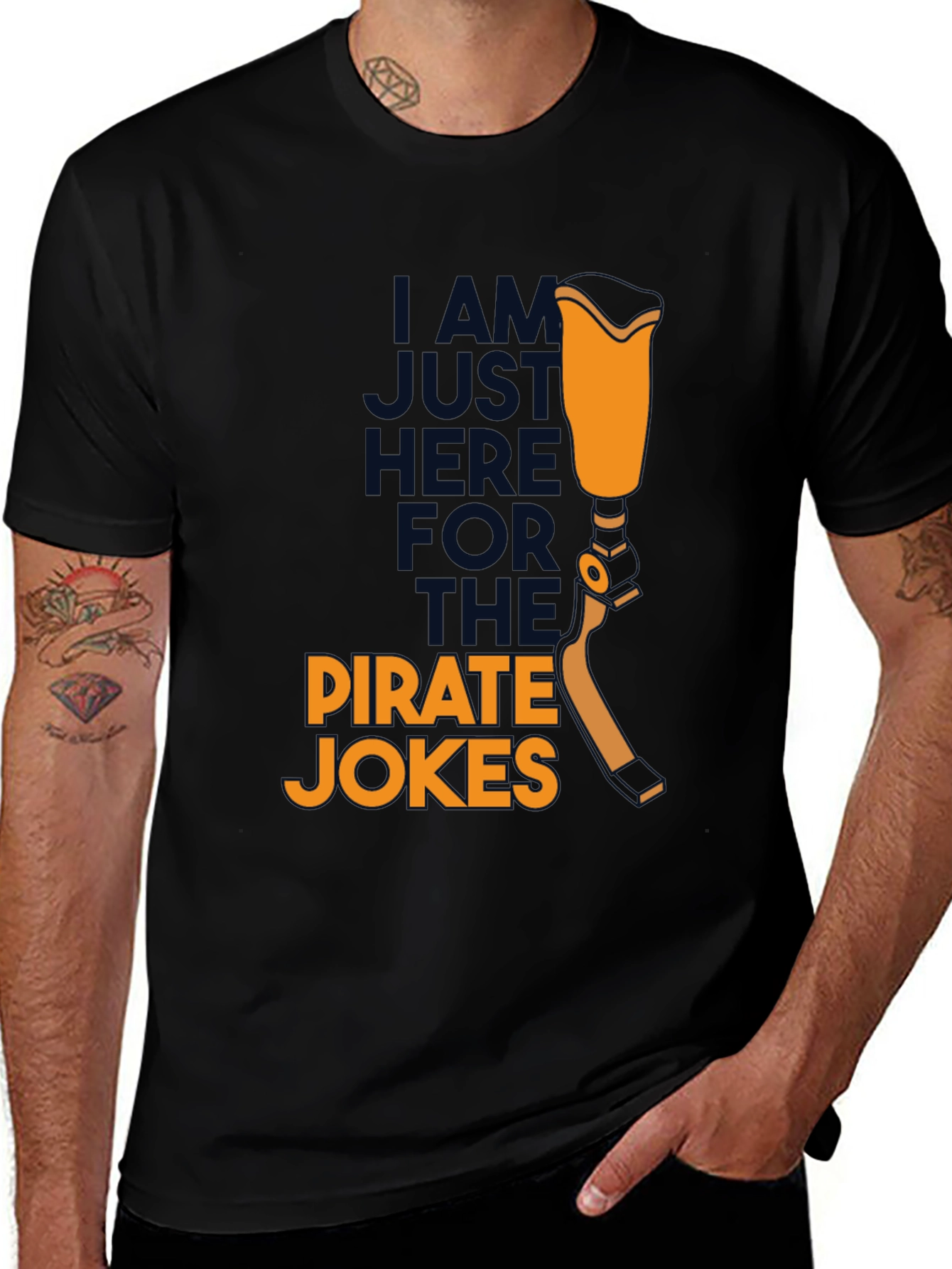 Variant 3 of Pirate Jokes T-Shirt - Prosthetic Leg Humor