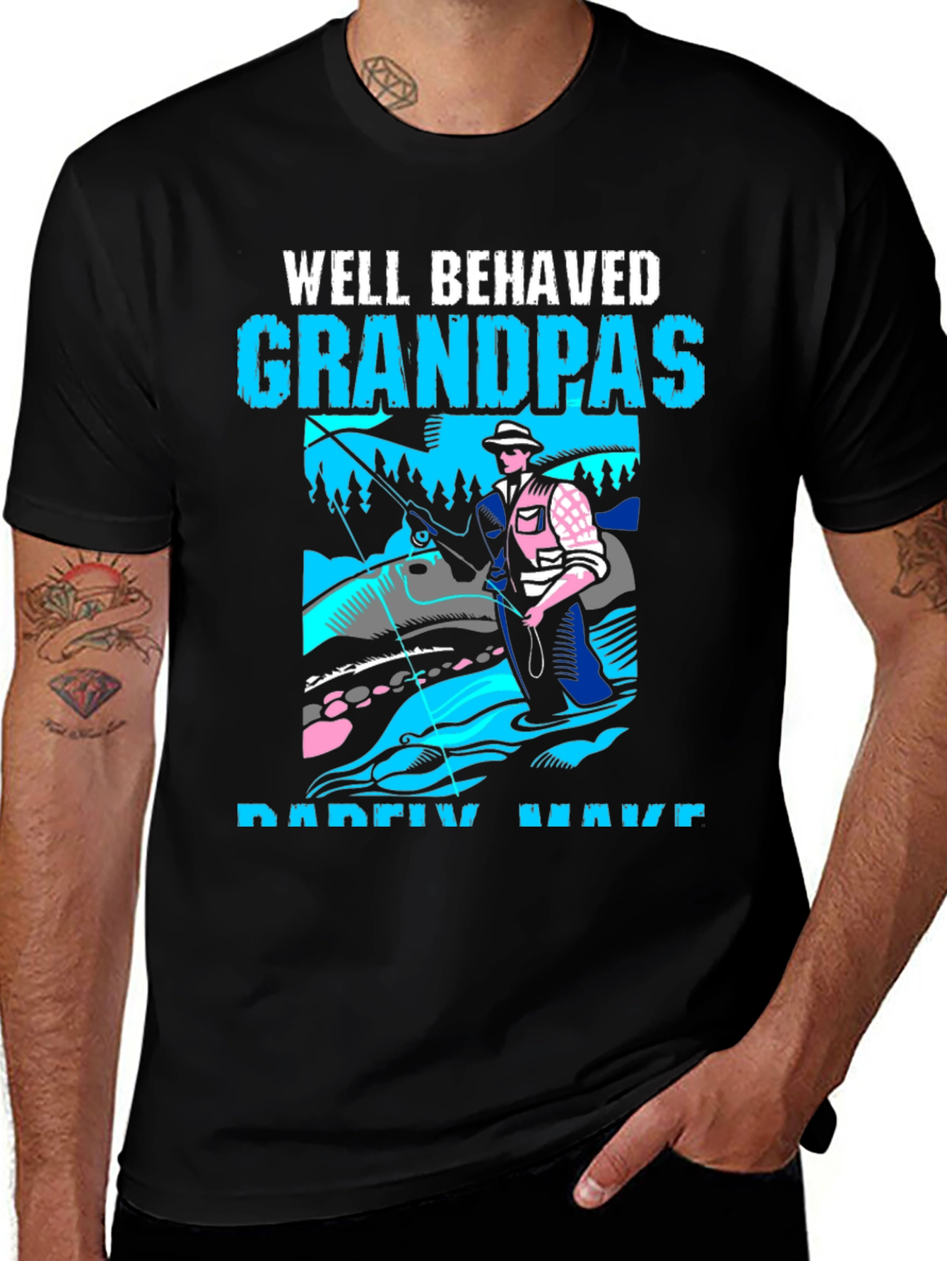 Variant 26 of Well Behaved Grandpas Rarely Wave T-Shirt