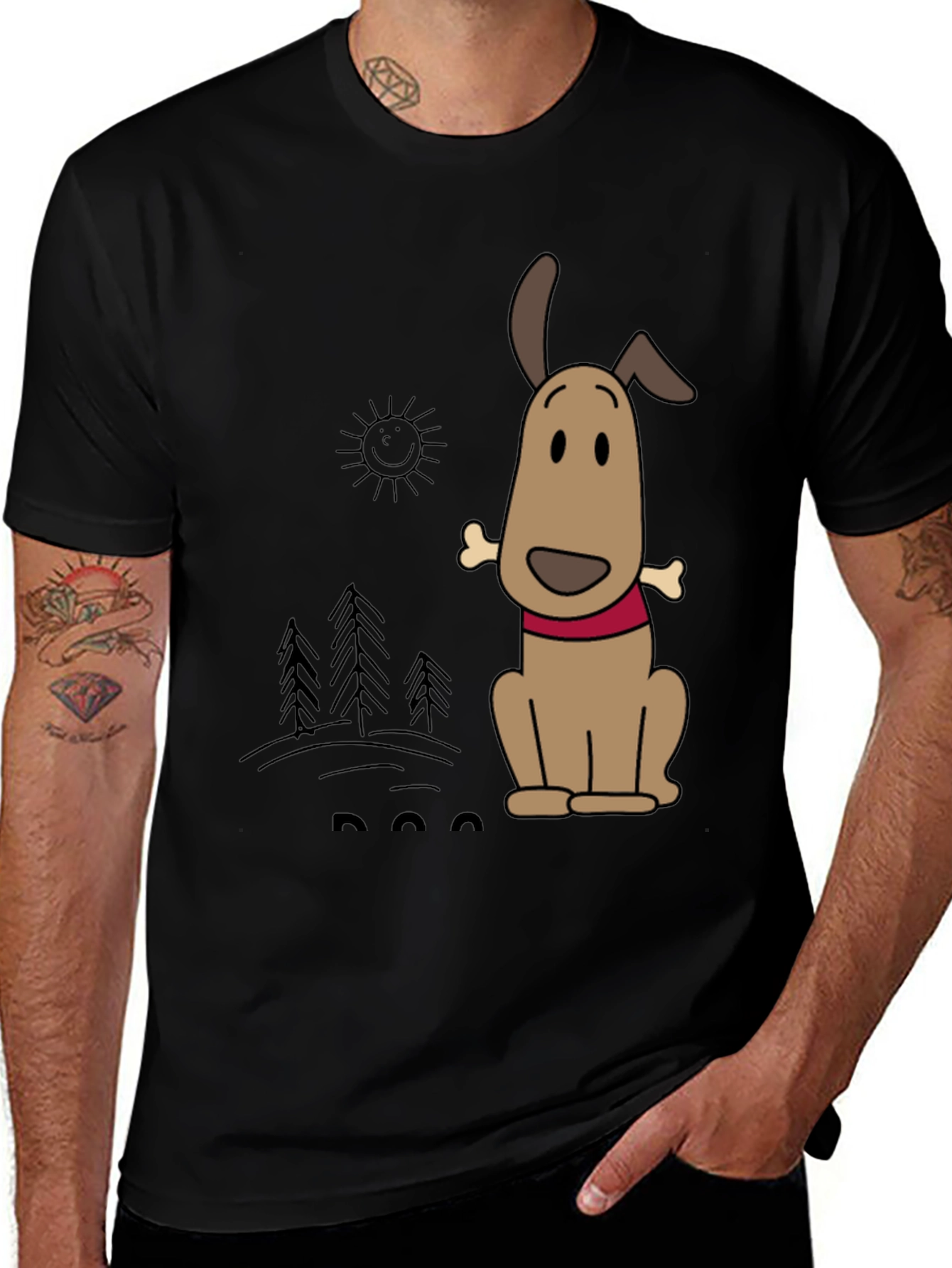 Variant 17 of Dog Cartoon T-Shirt