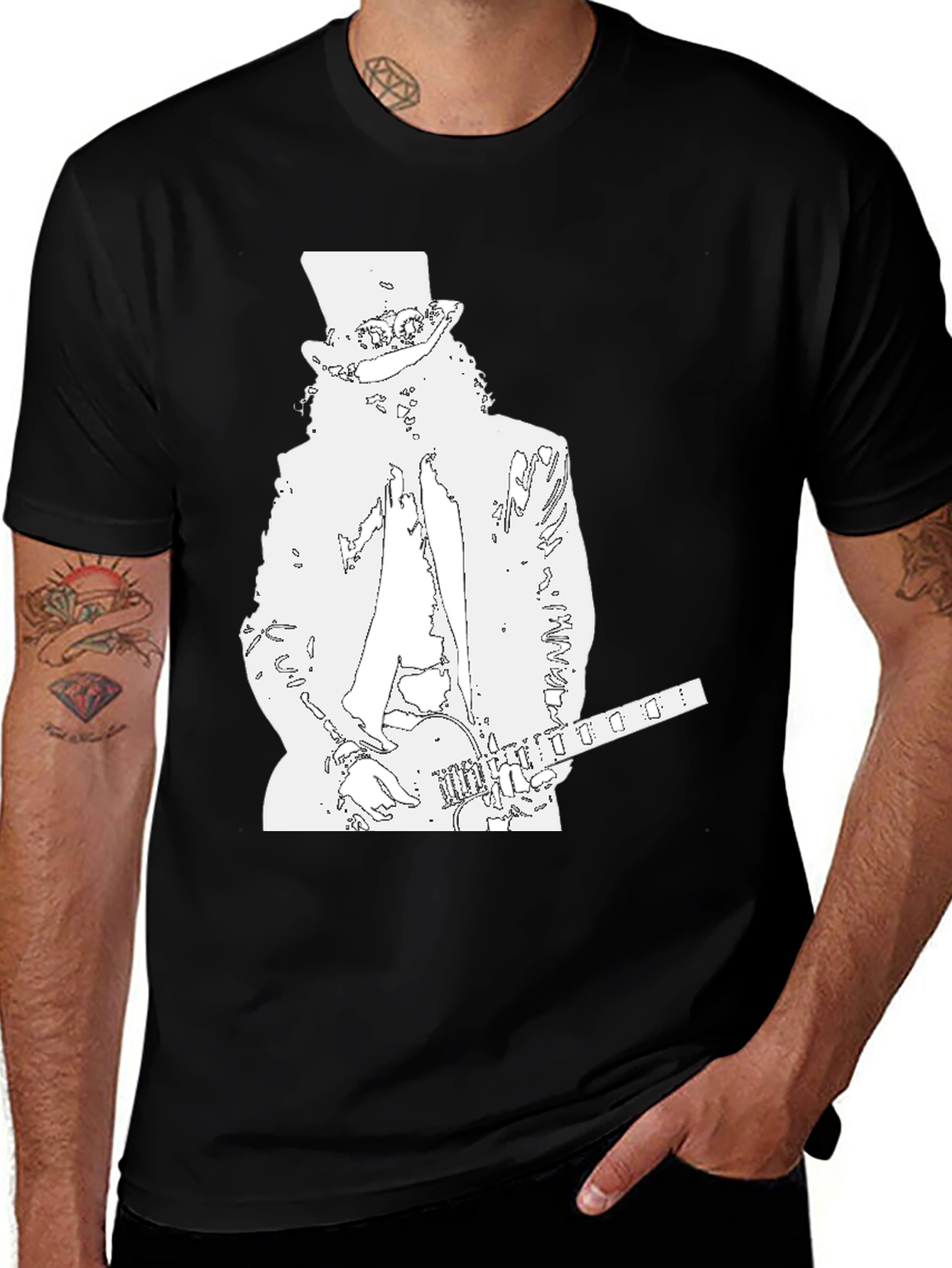 Variant 20 of Slash Guitar Player Graphic T-Shirt