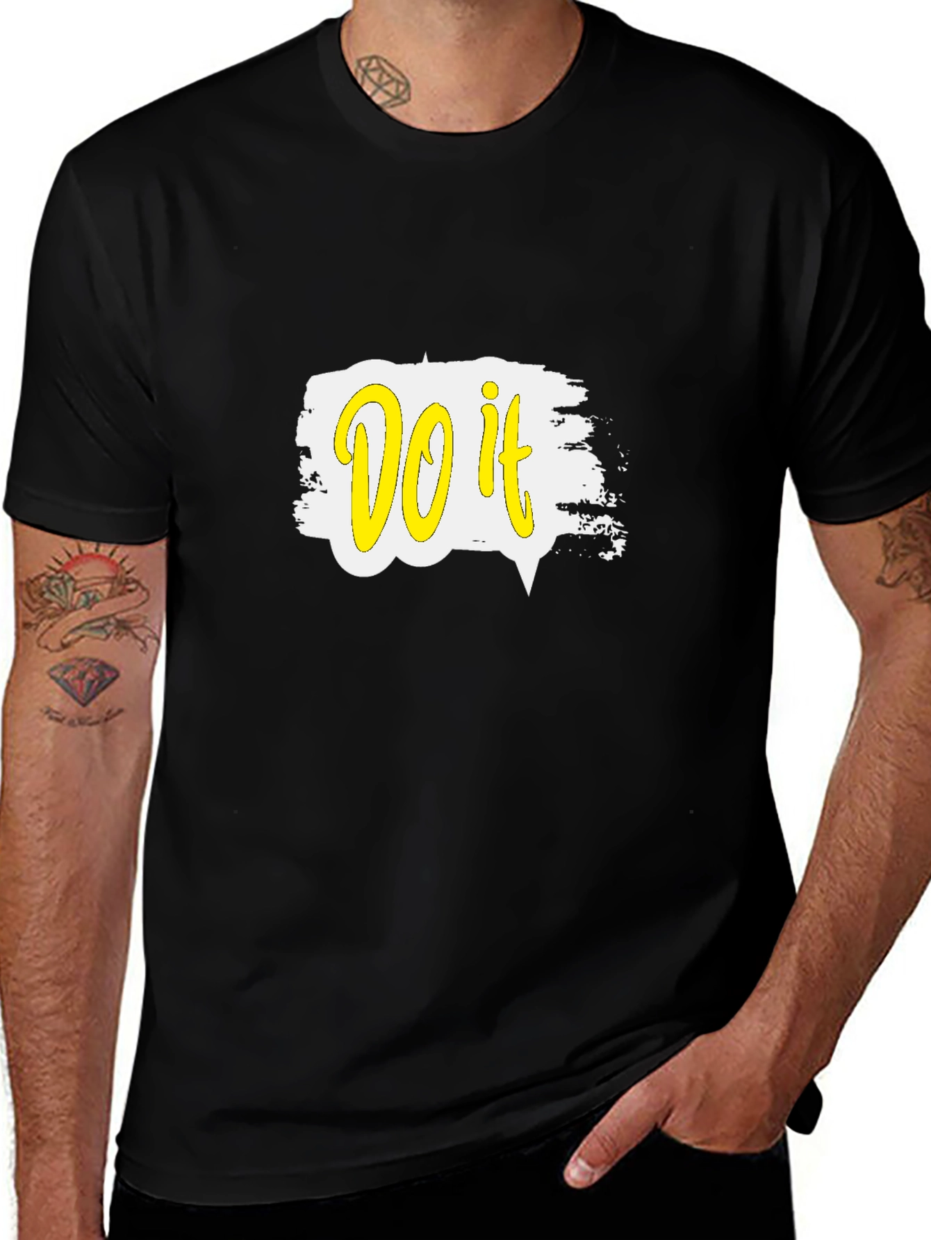 Variant 24 of Do It T-Shirt, Motivational Tee, Black