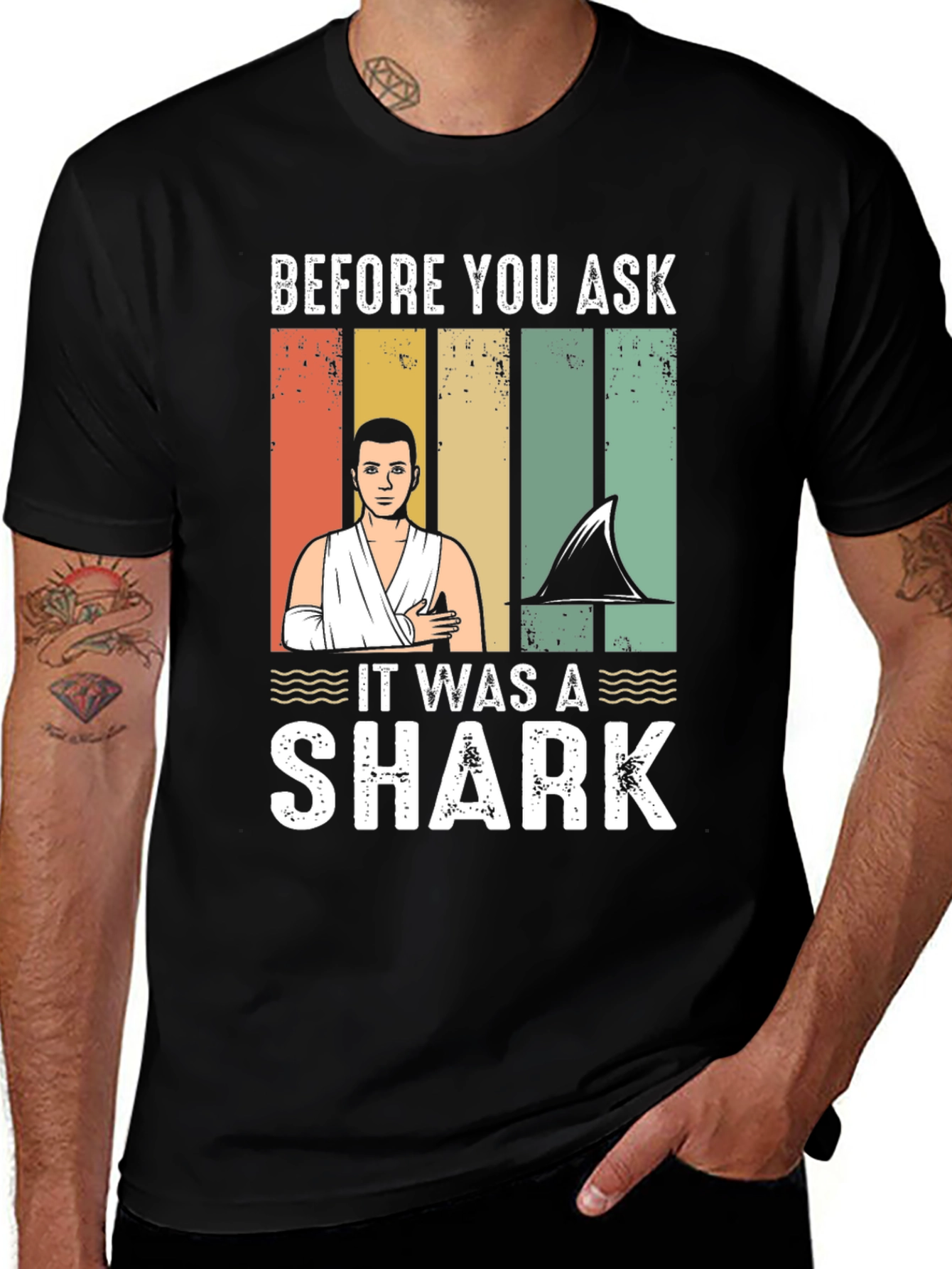 Variant 23 of Before You Ask It Was A Shark T-Shirt