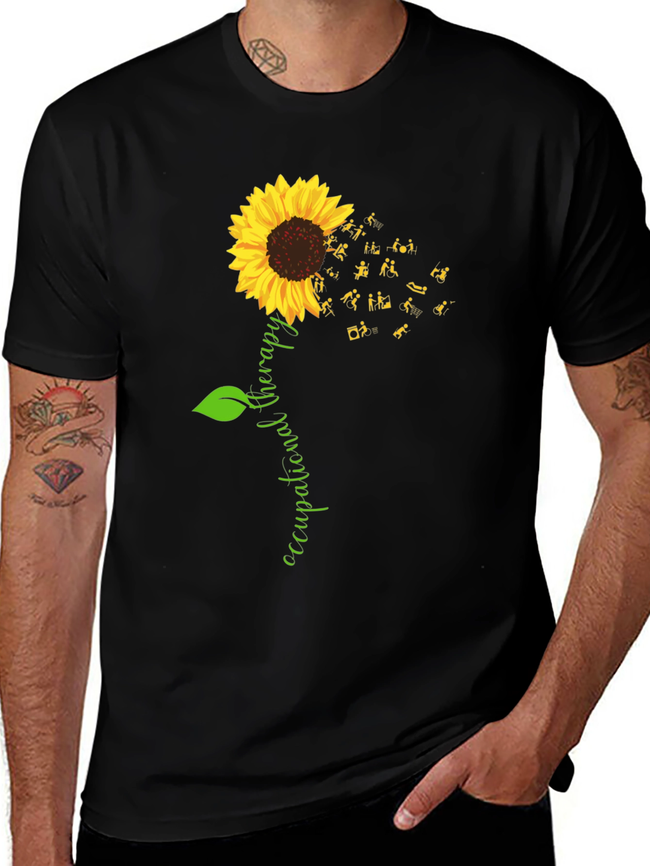 Variant 30 of Occupational Therapy Sunflower T-Shirt