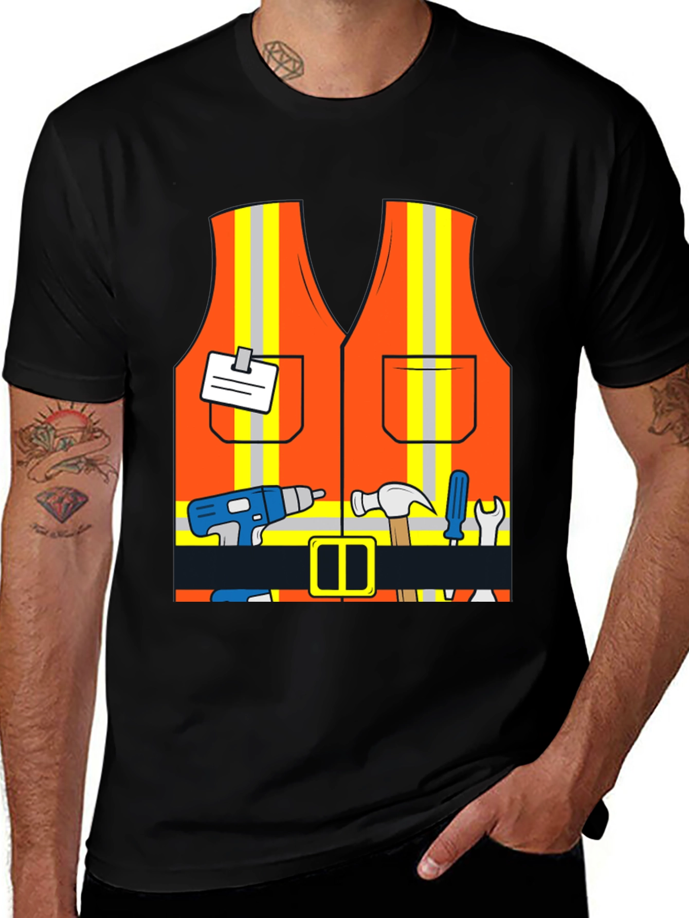 Variant 18 of Construction Worker Costume T-Shirt