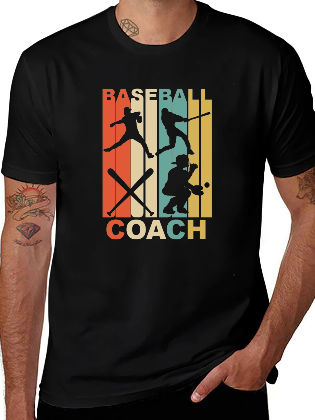 Variant 14 of Retro Baseball Coach T-Shirt