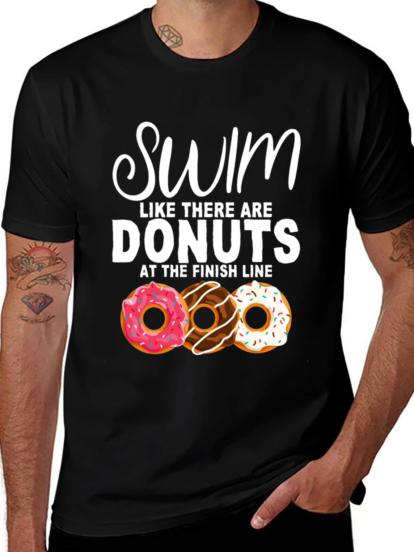 Variant 27 of Swim for Donuts T-Shirt