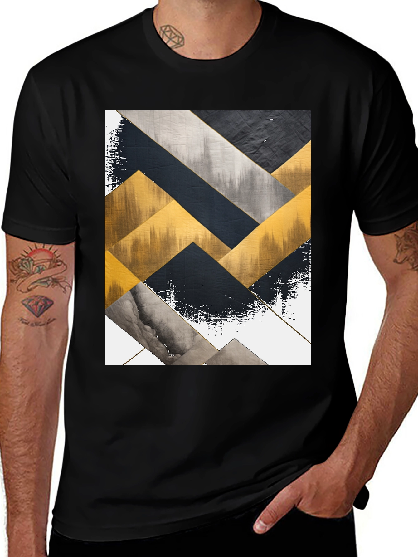 Variant 20 of Abstract Geometric Pattern T-Shirt