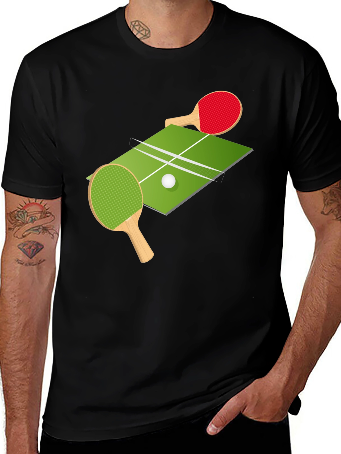 Ping Pong T-Shirt, Table Tennis Graphic Tee