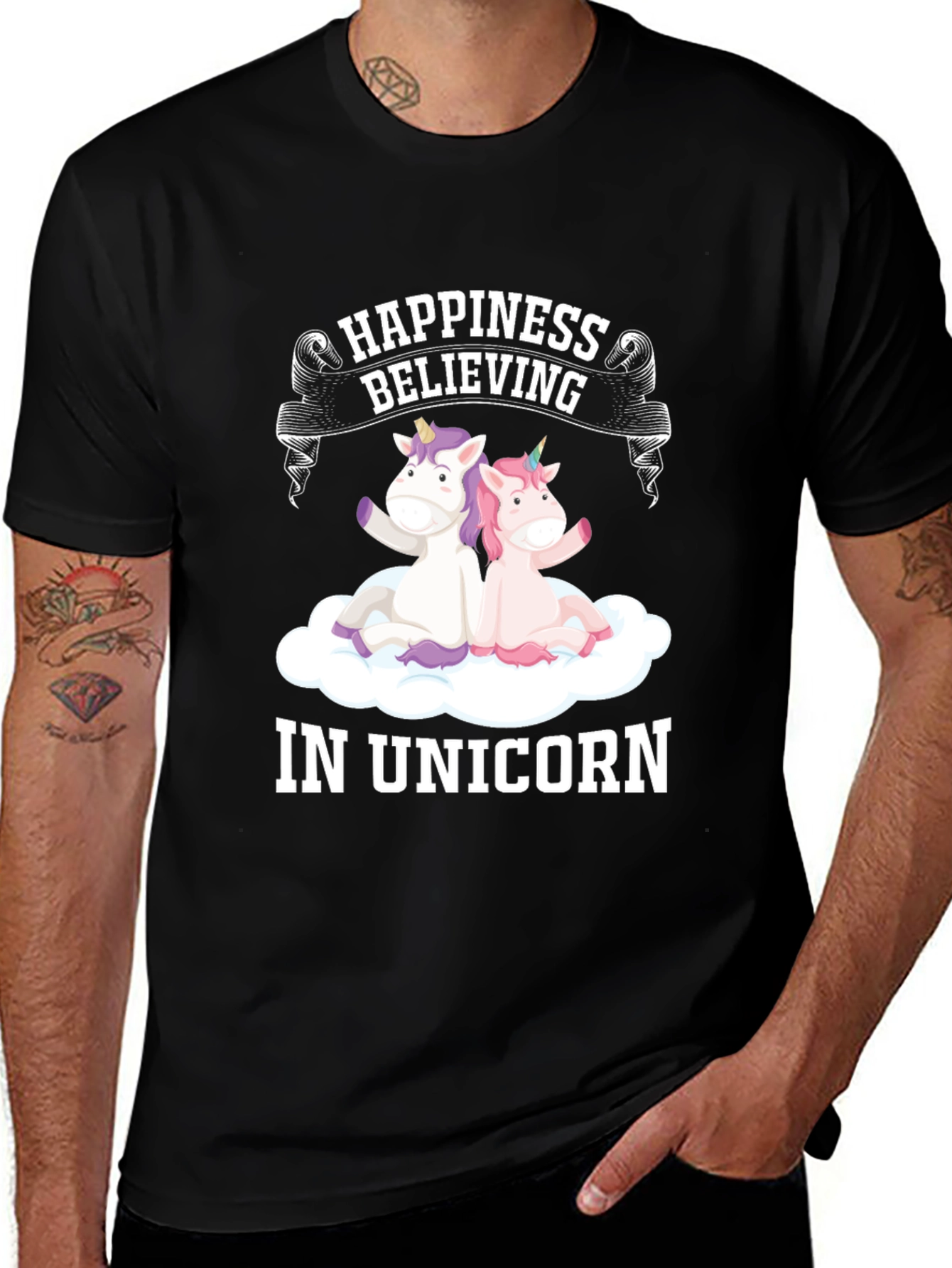 Happiness Believing in Unicorn T-Shirt