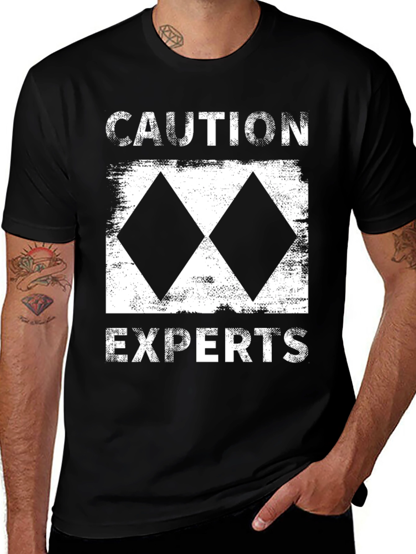 Variant 6 of Caution Experts Ski T-Shirt