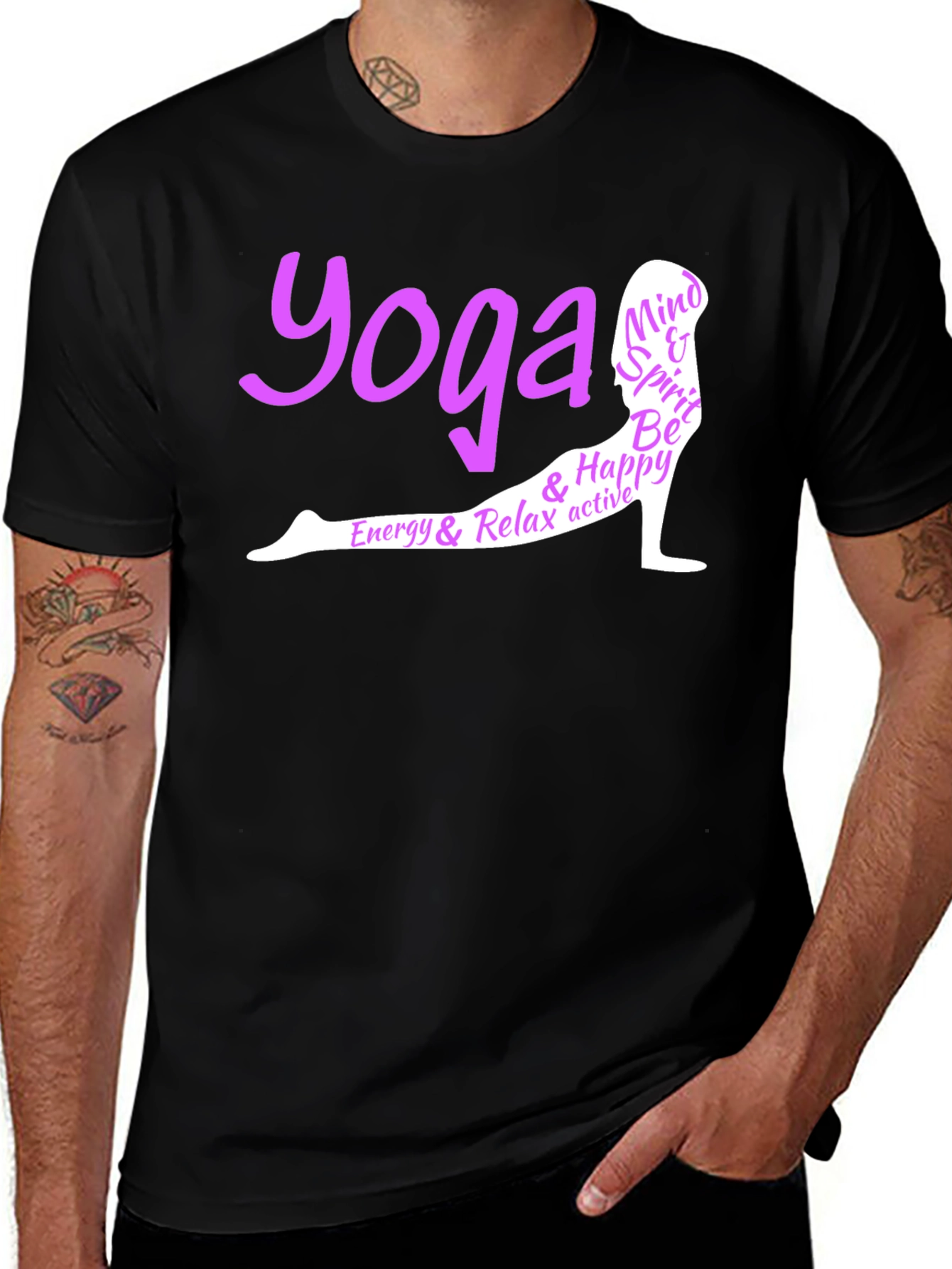 Yoga T-Shirt - Mind, Spirit & Body