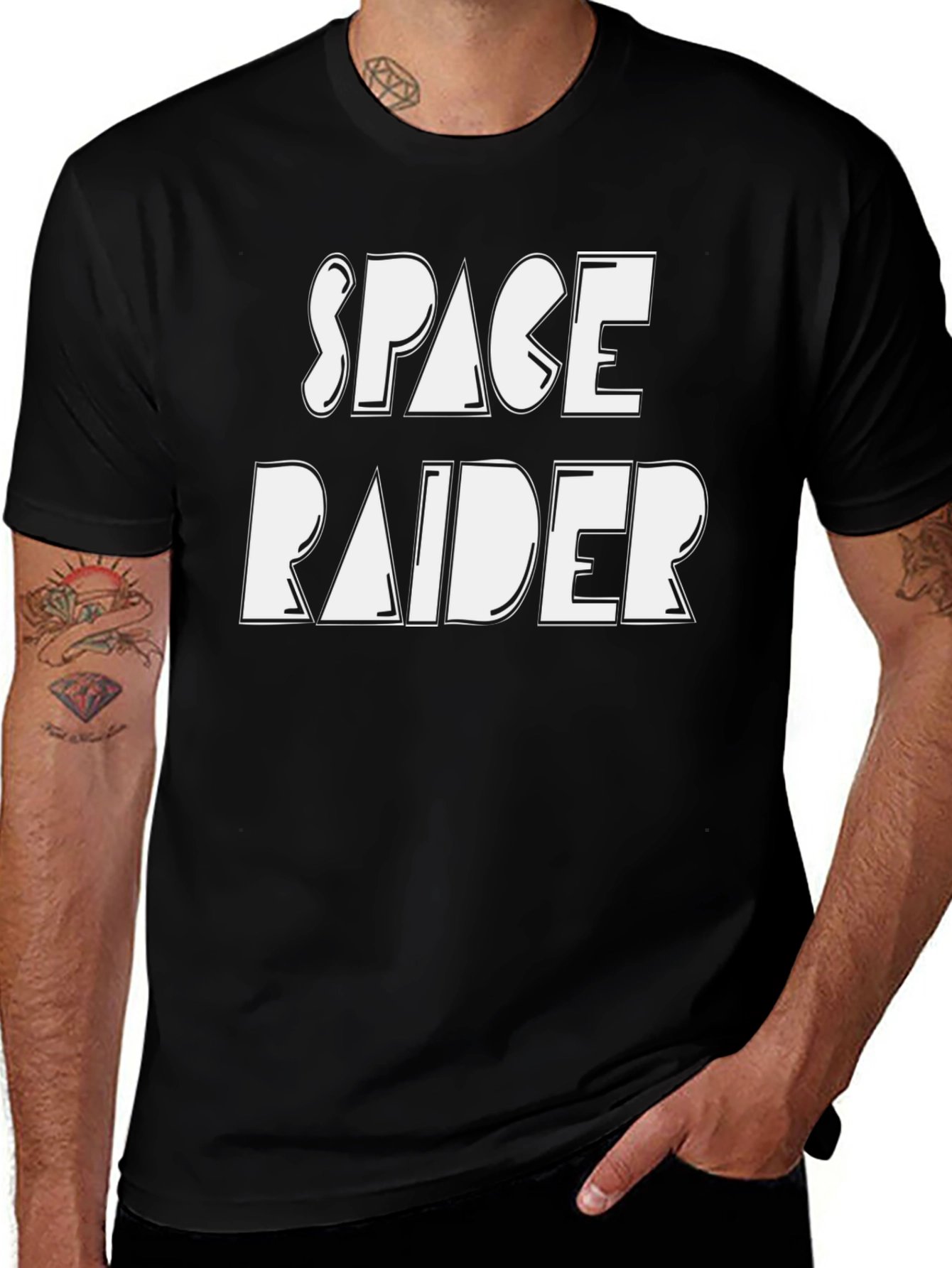 Variant 17 of Space Raider Black T-Shirt