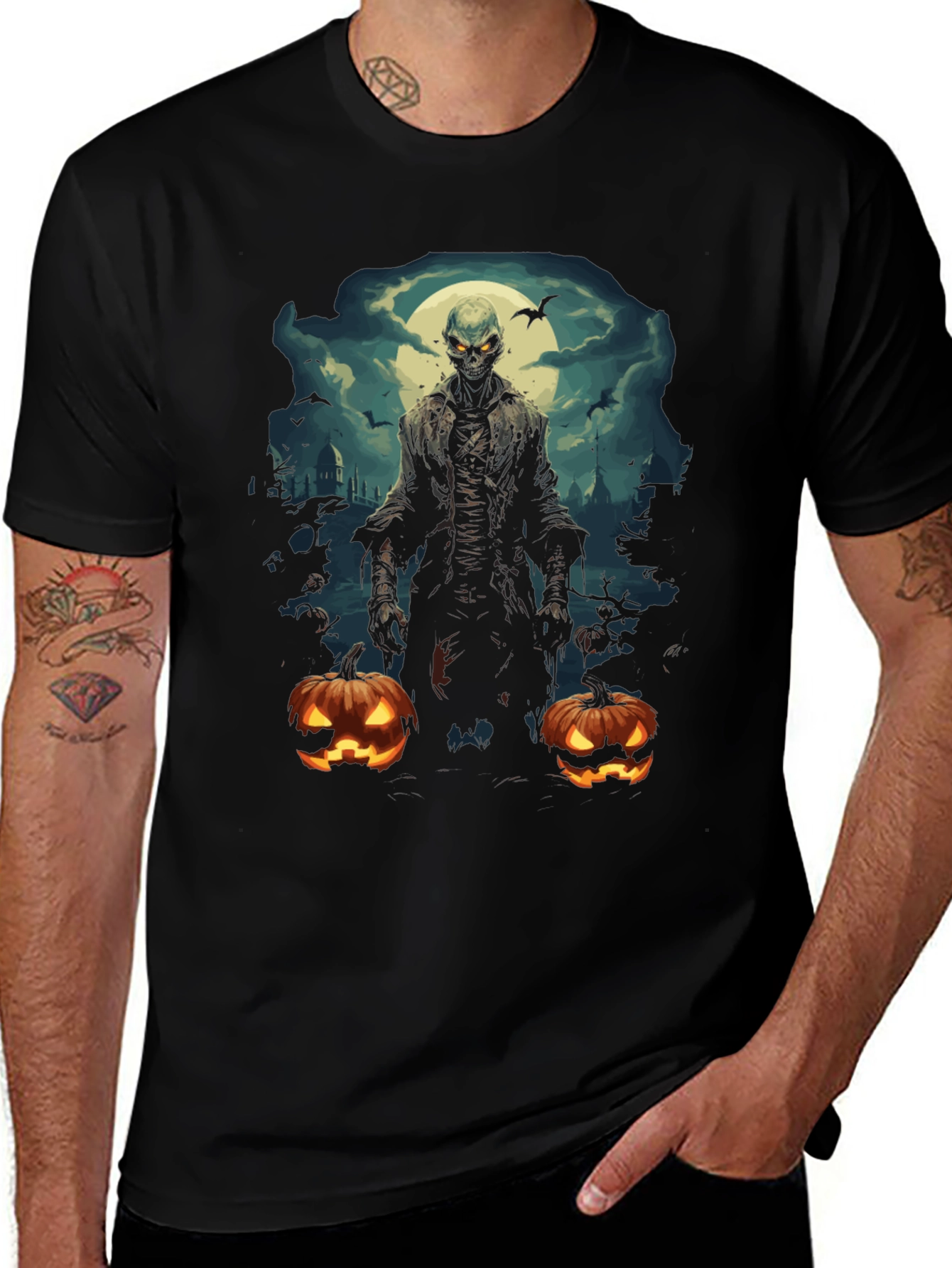 Variant 18 of Halloween Zombie Pumpkin T-Shirt