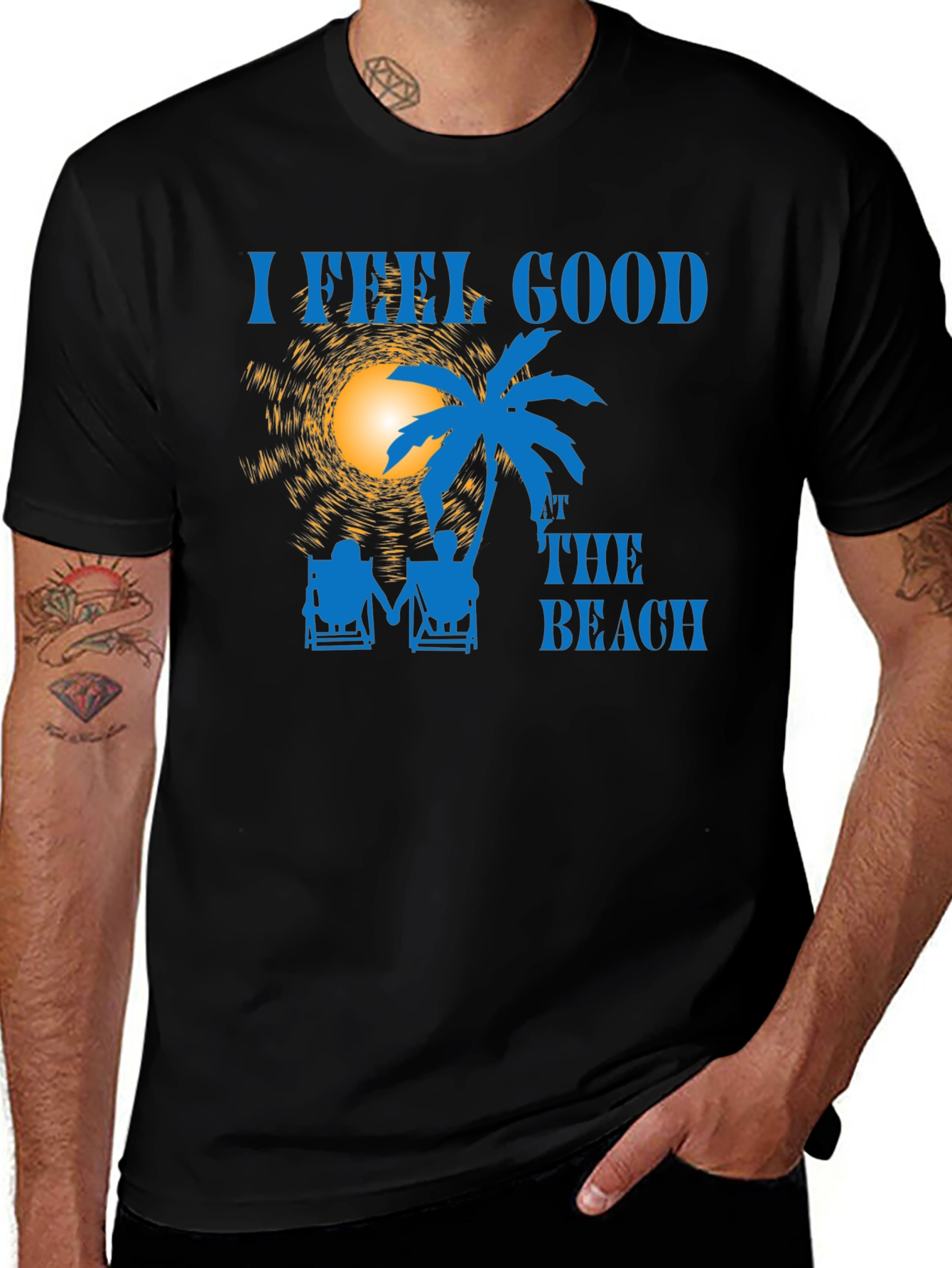 Variant 22 of I Feel Good at the Beach Graphic T-Shirt