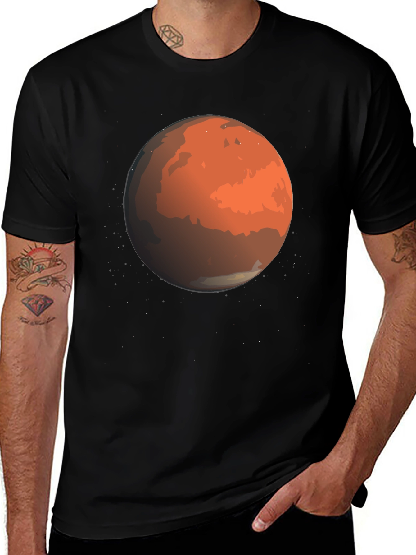 Mars Graphic T-Shirt - Space Fan Tee